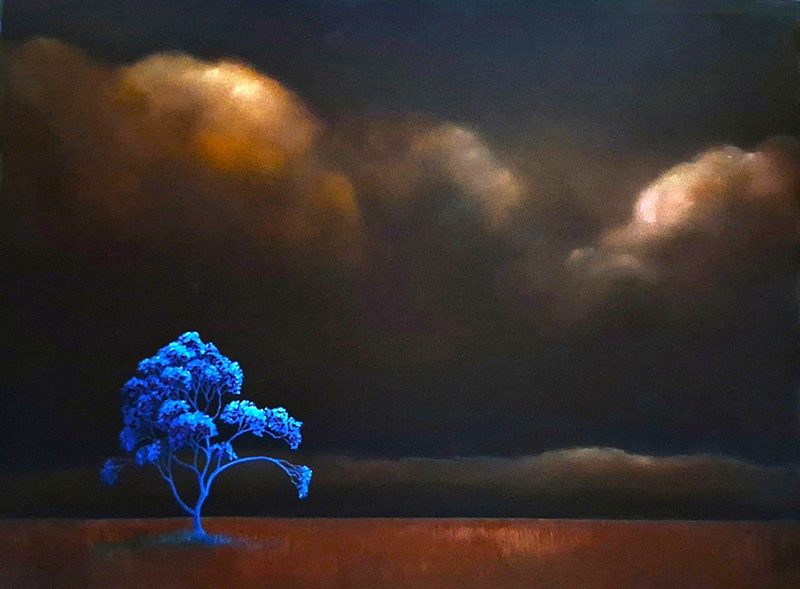 The Blue Night Tree