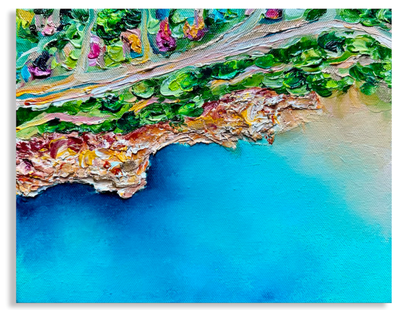 Red cliffs of Mentone Beach