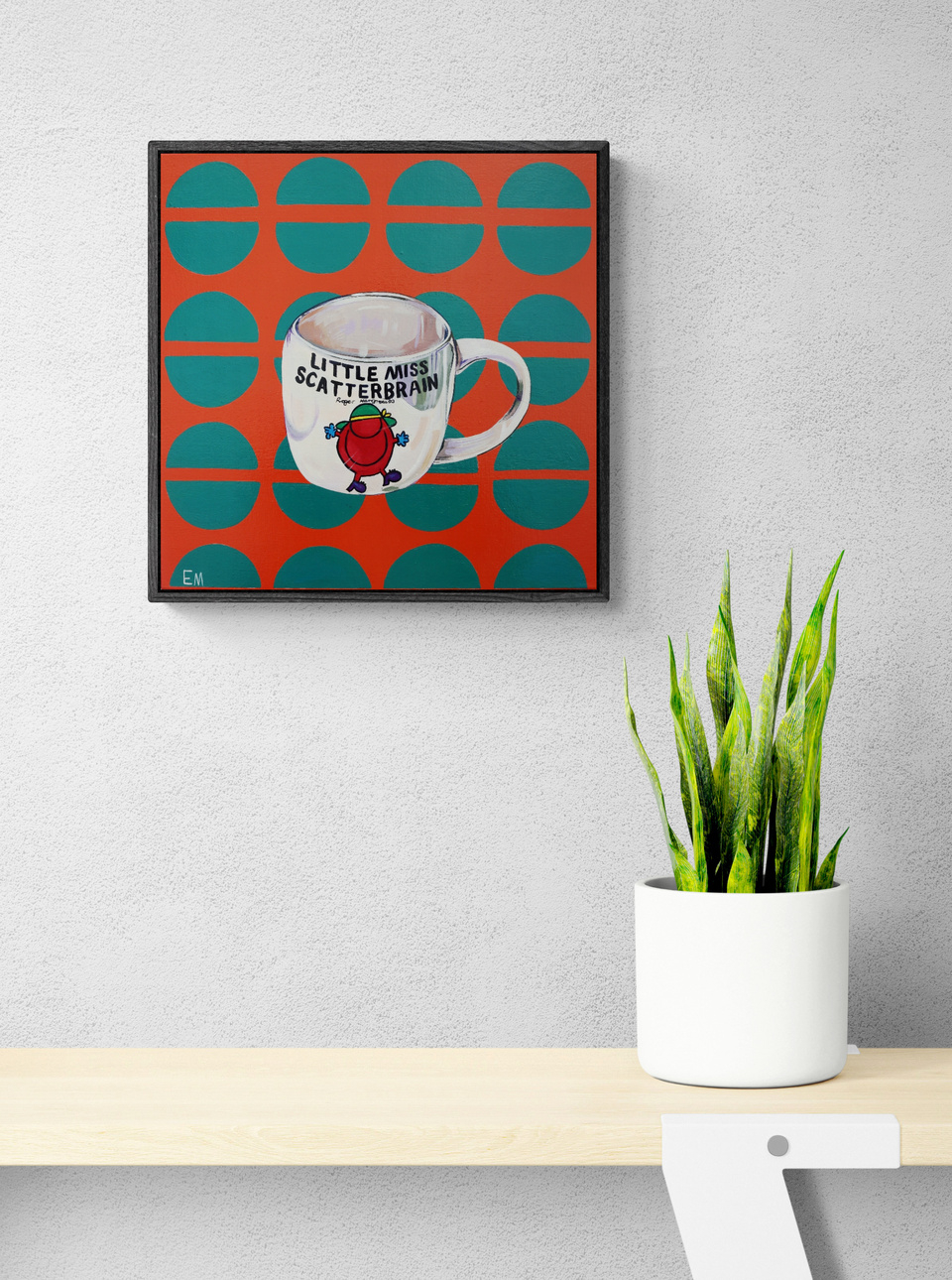 Minimal Room With Plant On Table