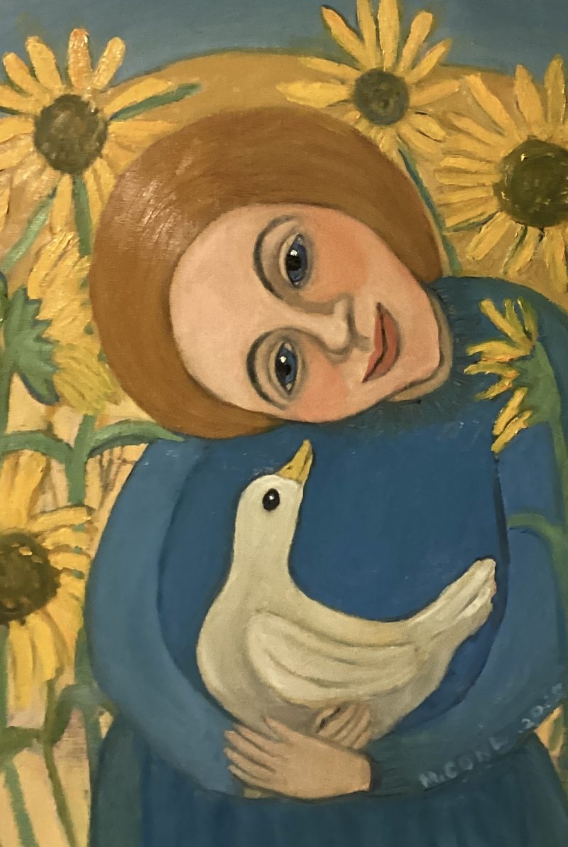 Molly and Quackquack the duck