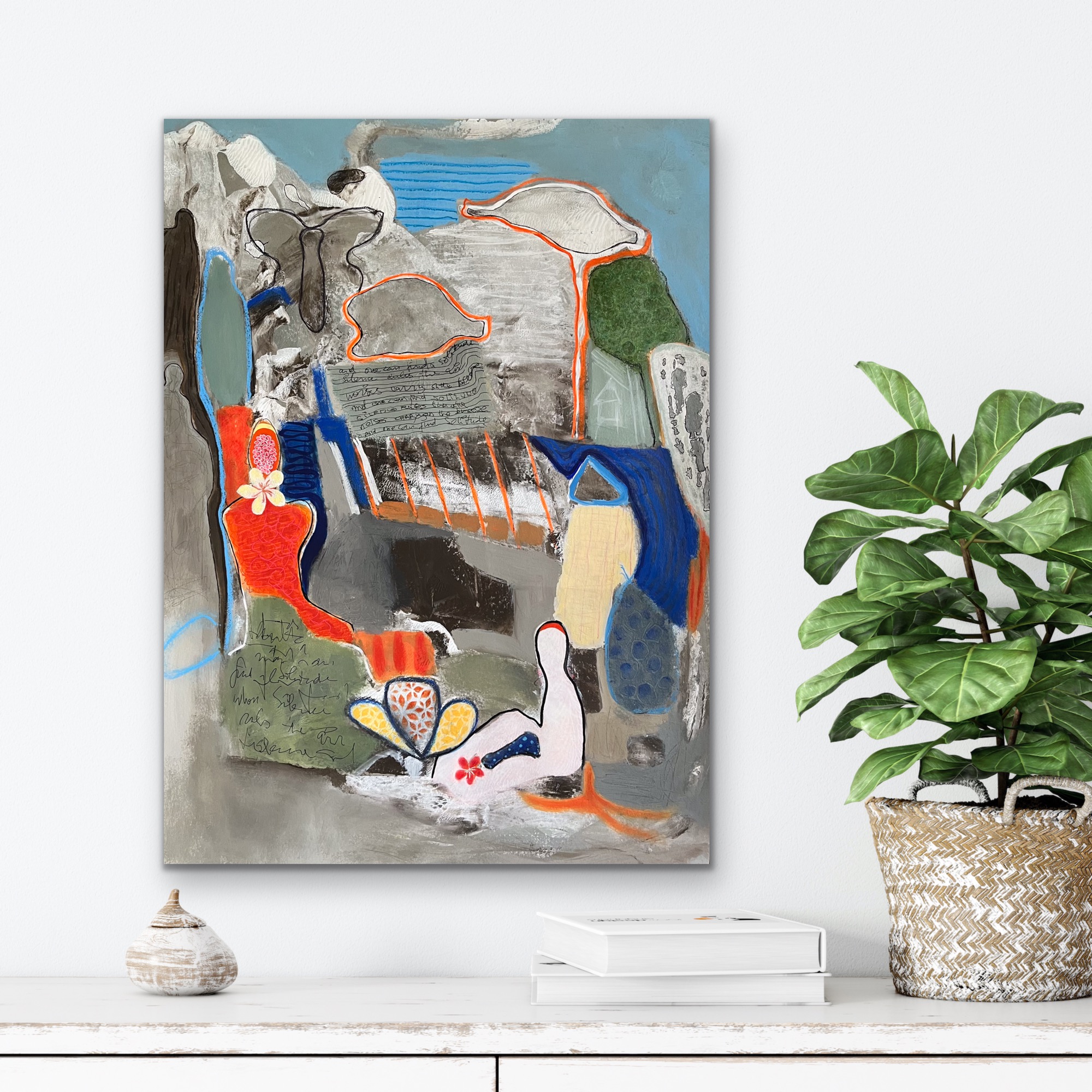 And One Can Find Solitude Insitu White Wall