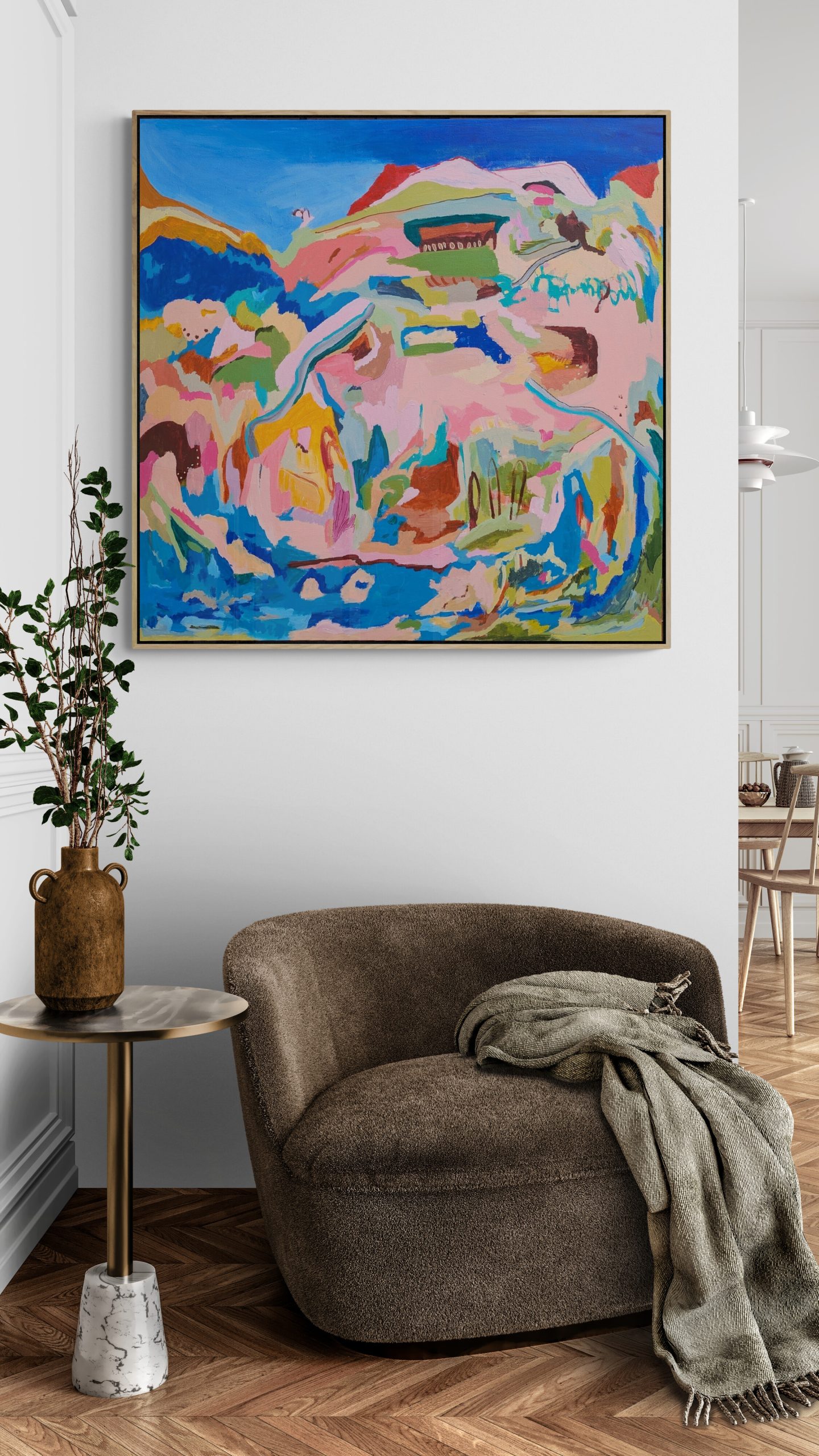 Living Room Corner With Fancy Armchair