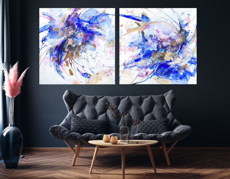 Sapphire Song (Diptych)