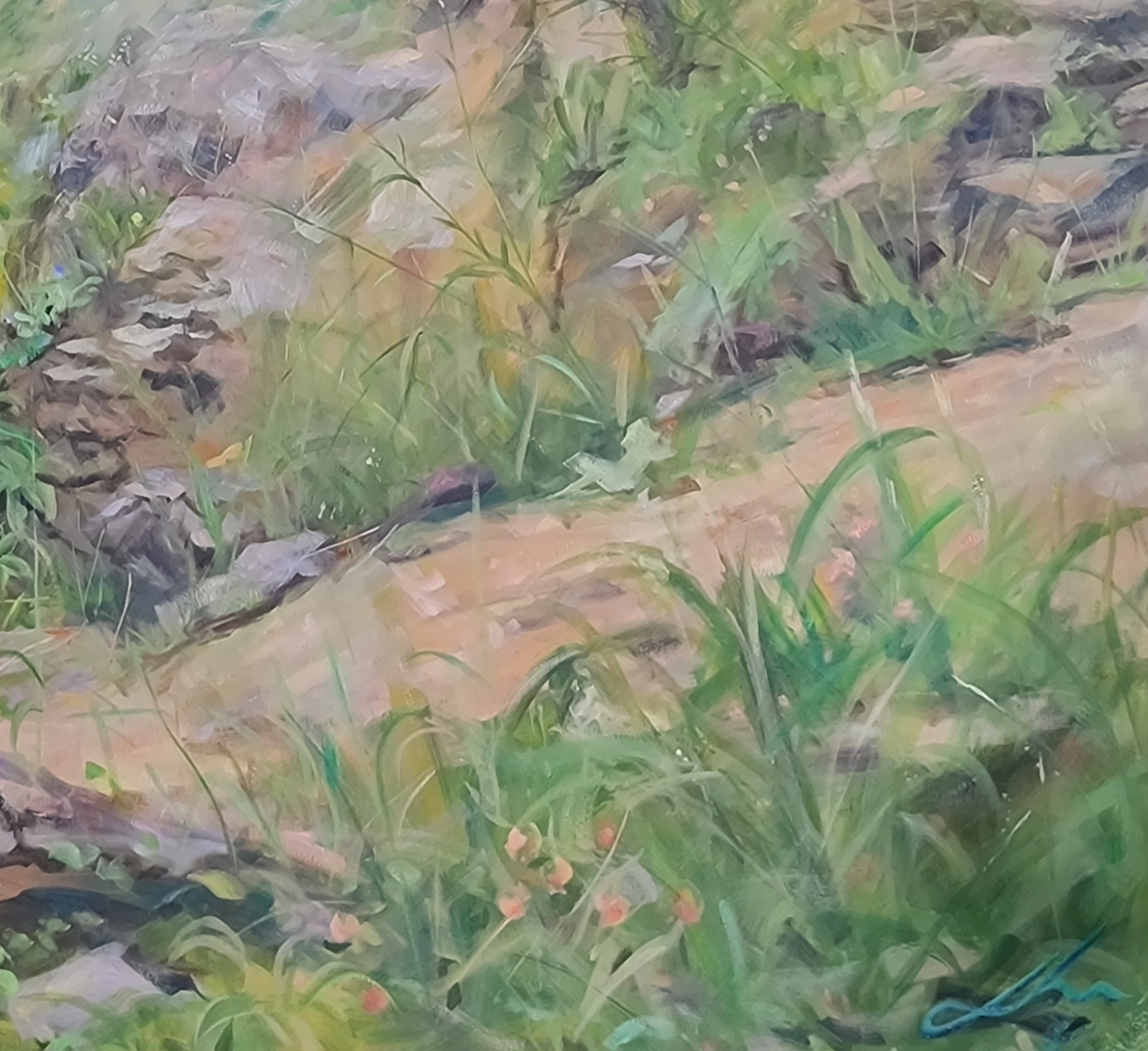 Leopard Walking With Blue Bird Jo Stacey Closeup2