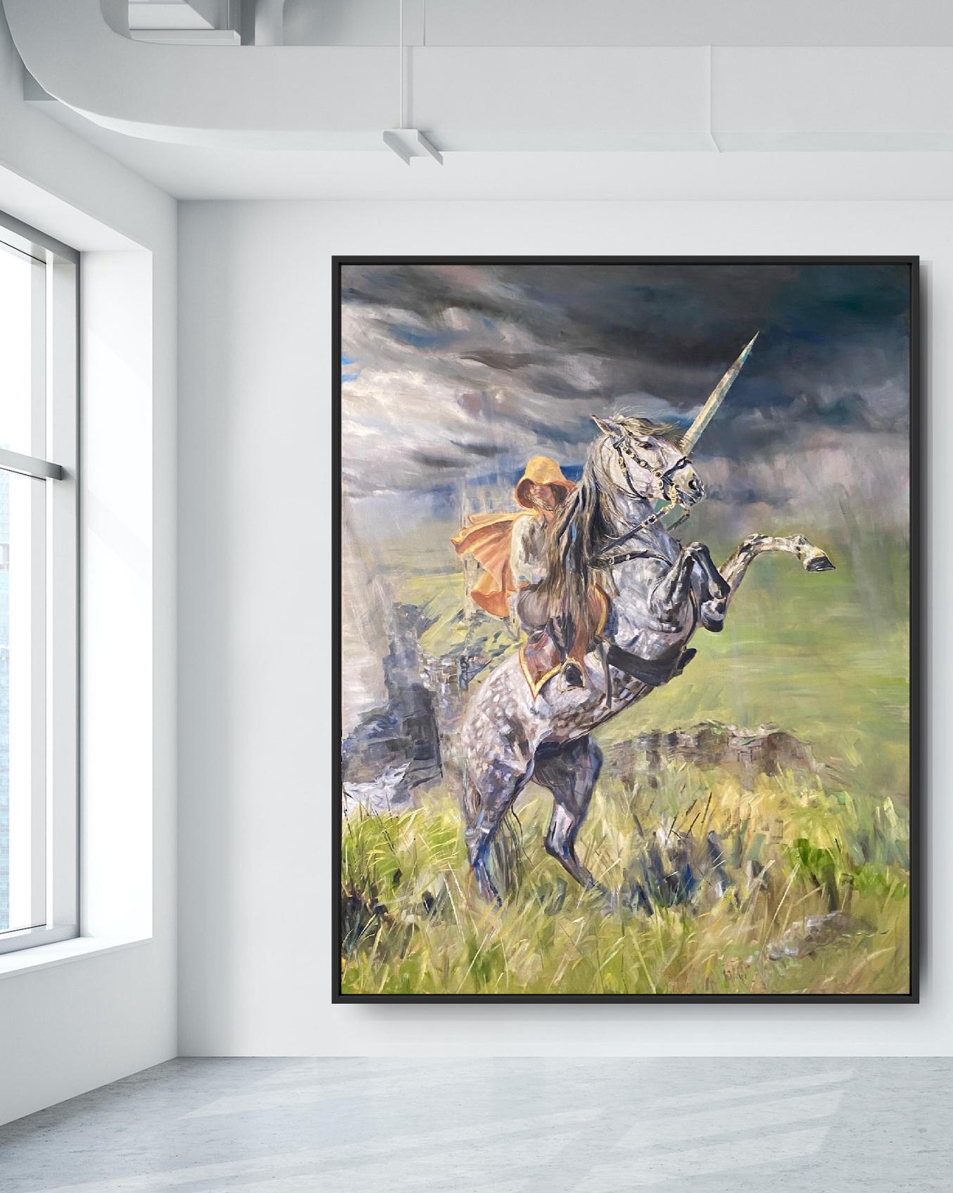 Woman Horse Sword Storm Jo S Stacey Insitu2