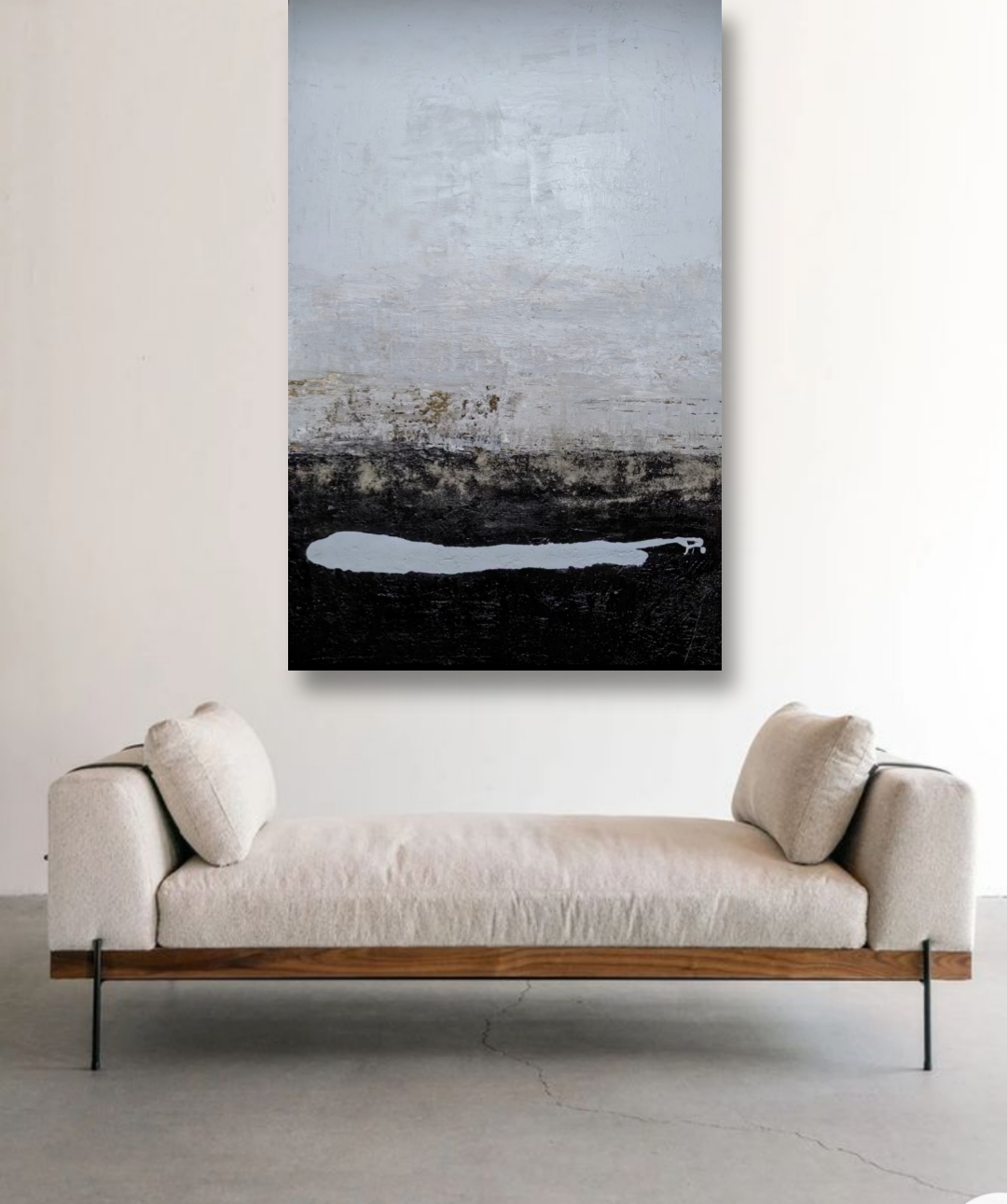 White Inside, Mixed Media On Canvas 153x103cm (2)