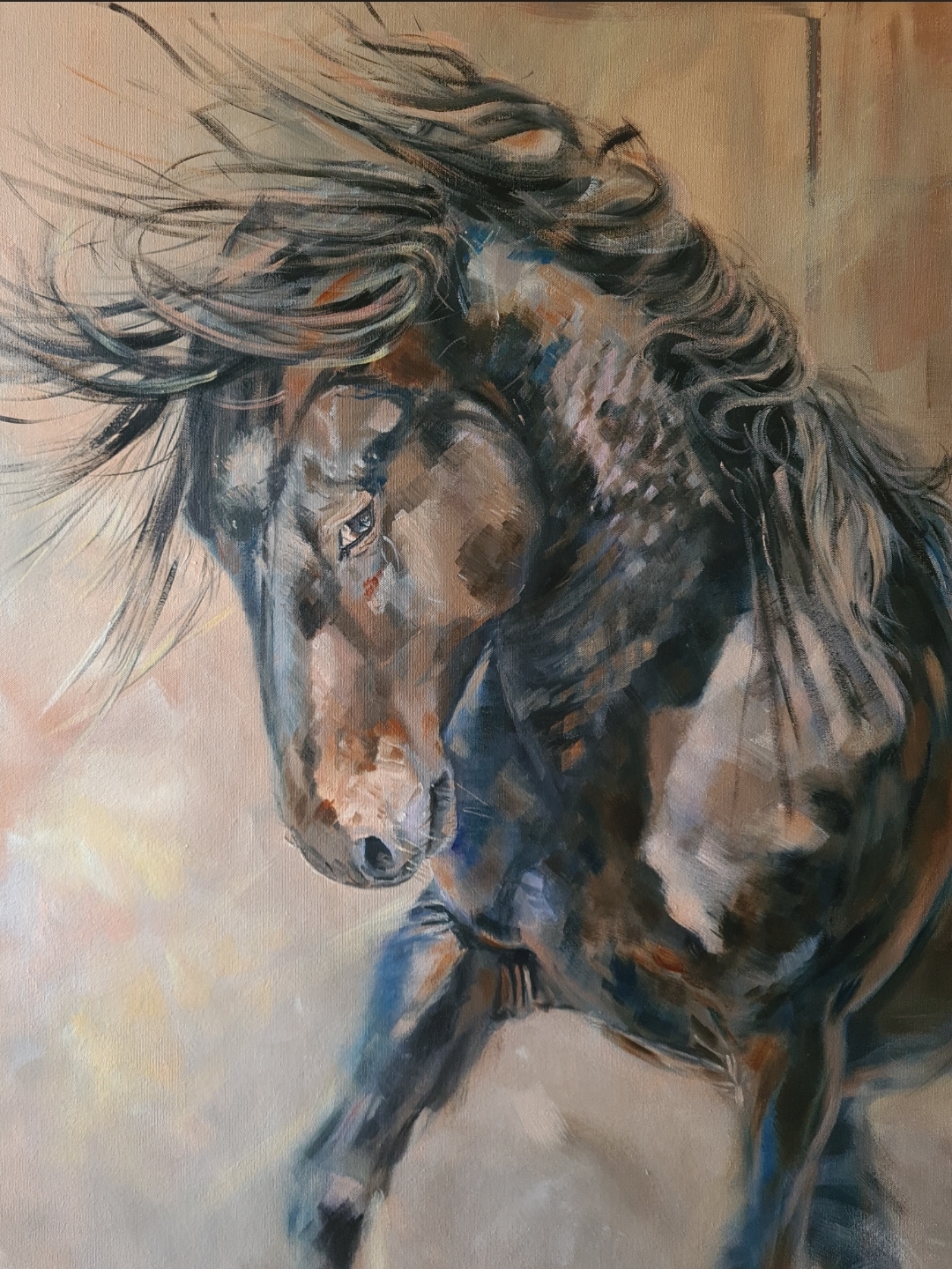 Bay Onaqui Stallion Jo S Stacey Fine Art Closeup2