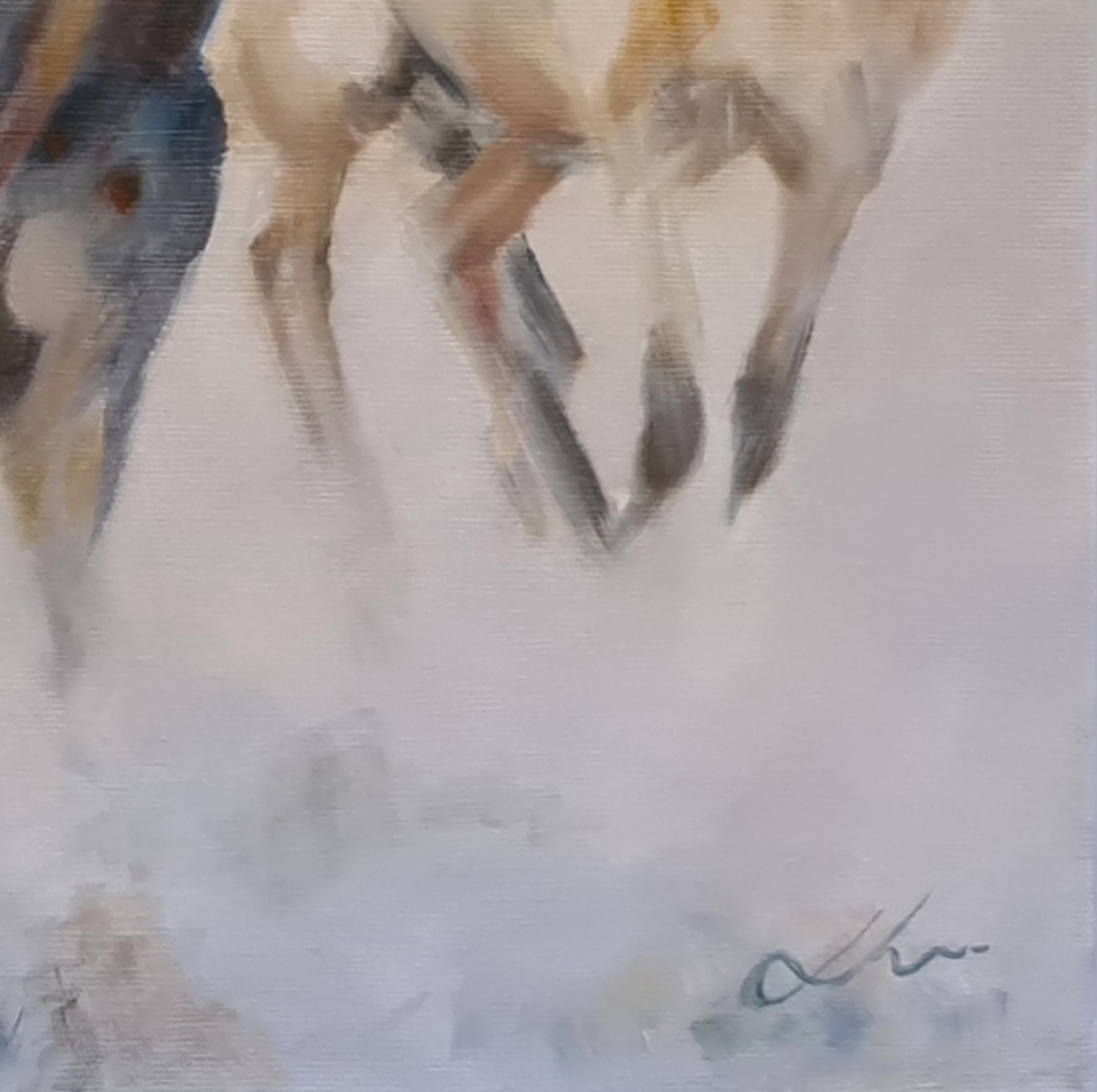 Black Stallion With Band Jo Stacey Signature