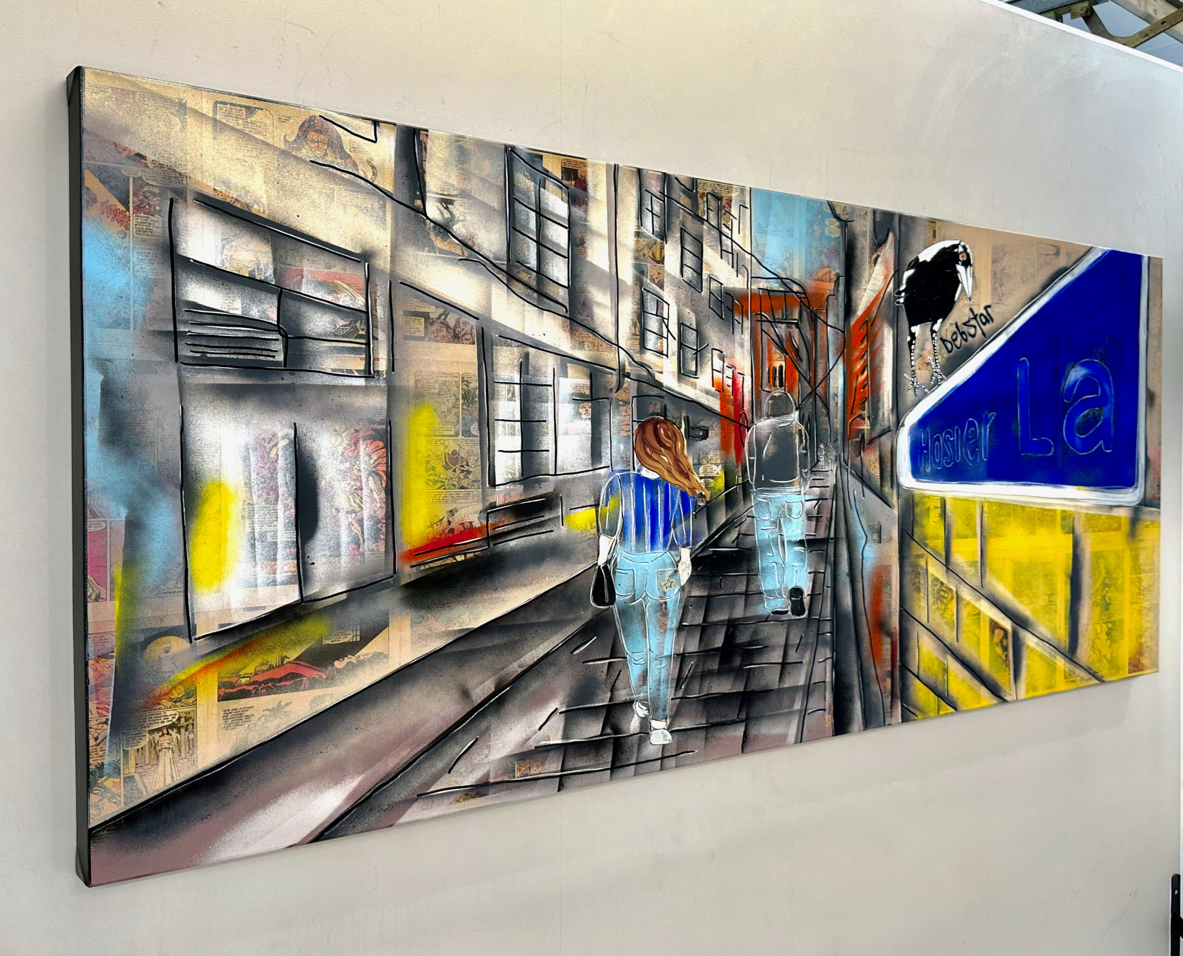 A Trip Down Hosier Lane Melbourne Popart Deborah Lang Art Urban Canvas 4