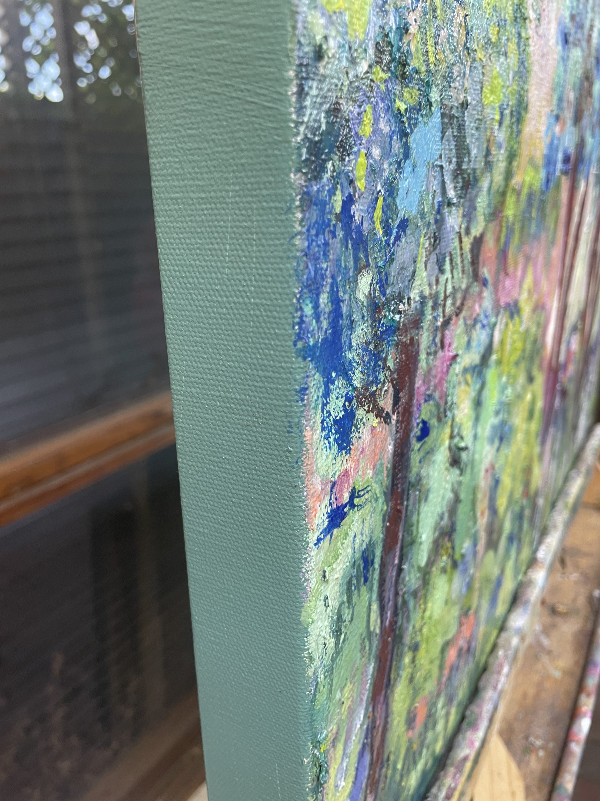 Netting The Aprocot Tree Side View