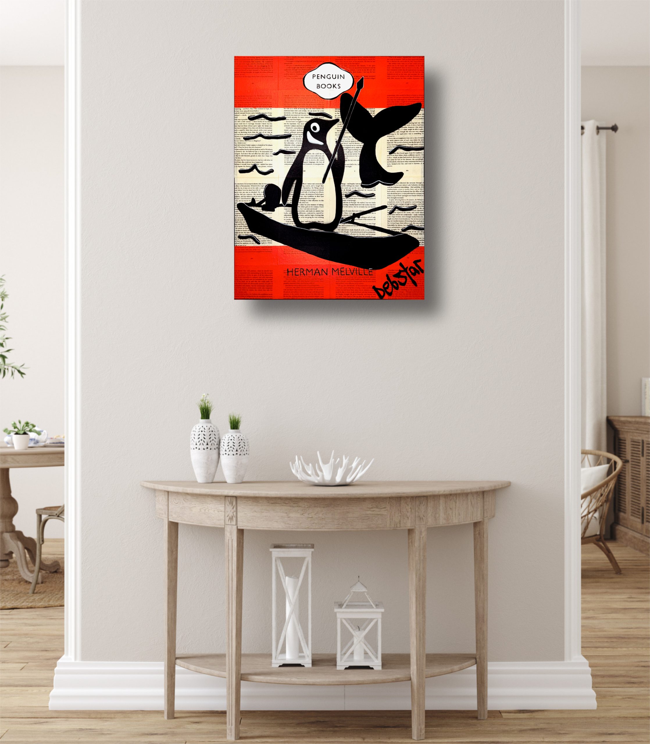 Penguin Books Moby Dick Pop Art Deborah Lang Art Urban Canvas 4