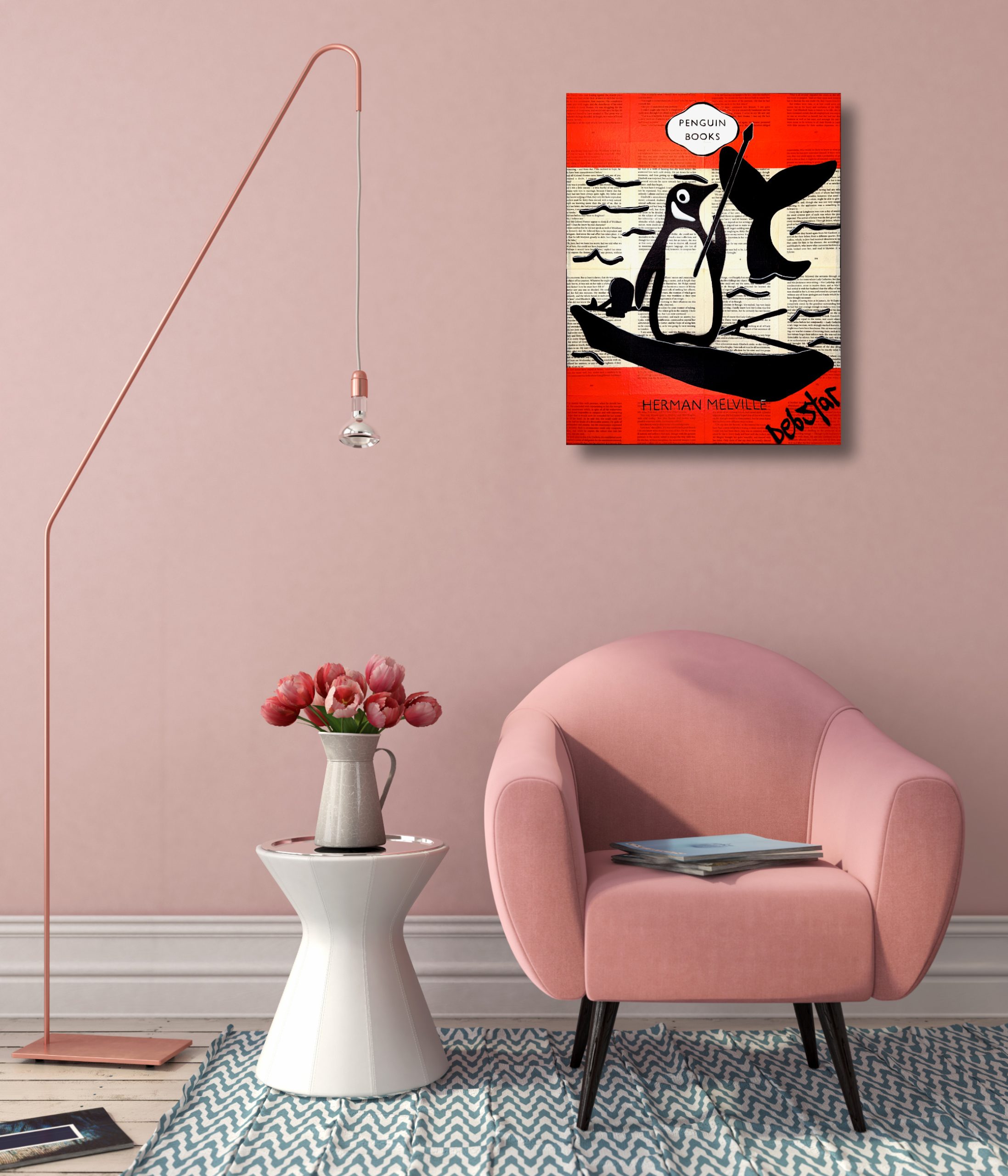 Penguin Books Moby Dick Pop Art Deborah Lang Art Urban Canvas 5