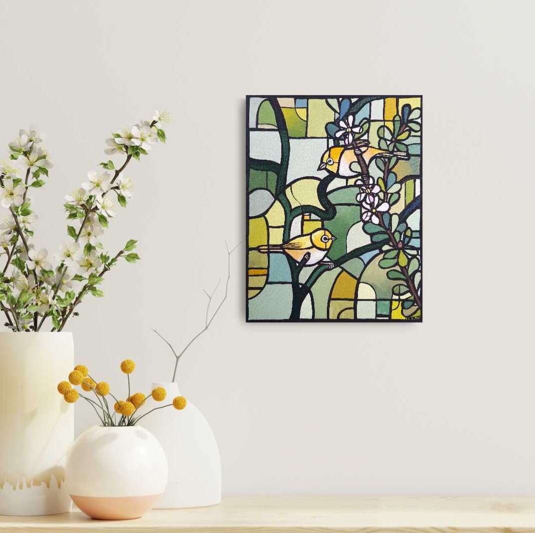 Silver Eyes And Tea Tree By Nicola Cowie In Situ