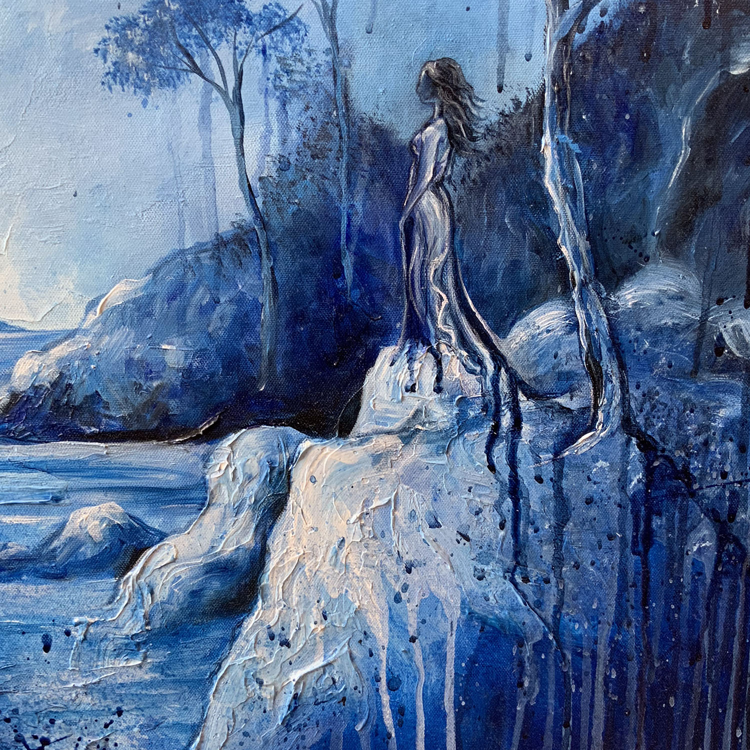 Leni Kae Where The Heart Resides 60x60cm 2025 Closeup