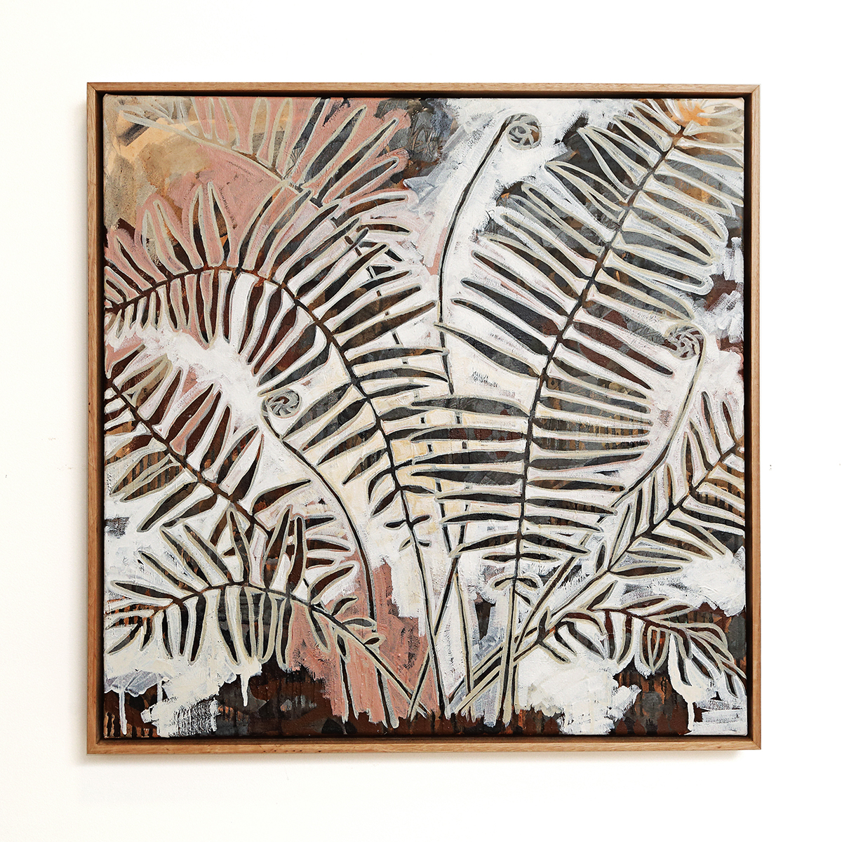 Lr 003 Swamp Water Fern Moment Iii Smith & Brooks Coastal Vibes Beach House Moody Artworks Monochrome Art