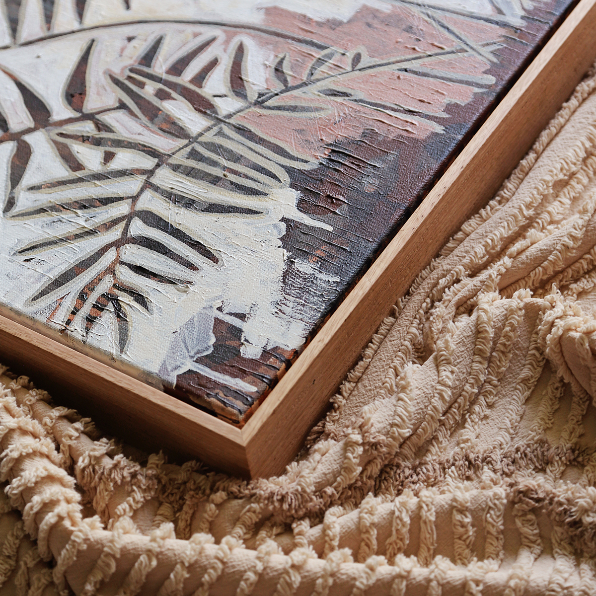 Lr 031 Swamp Water Fern Moment Iii Smith & Brooks Coastal Vibes Beach House Moody Artworks Monochrome Art