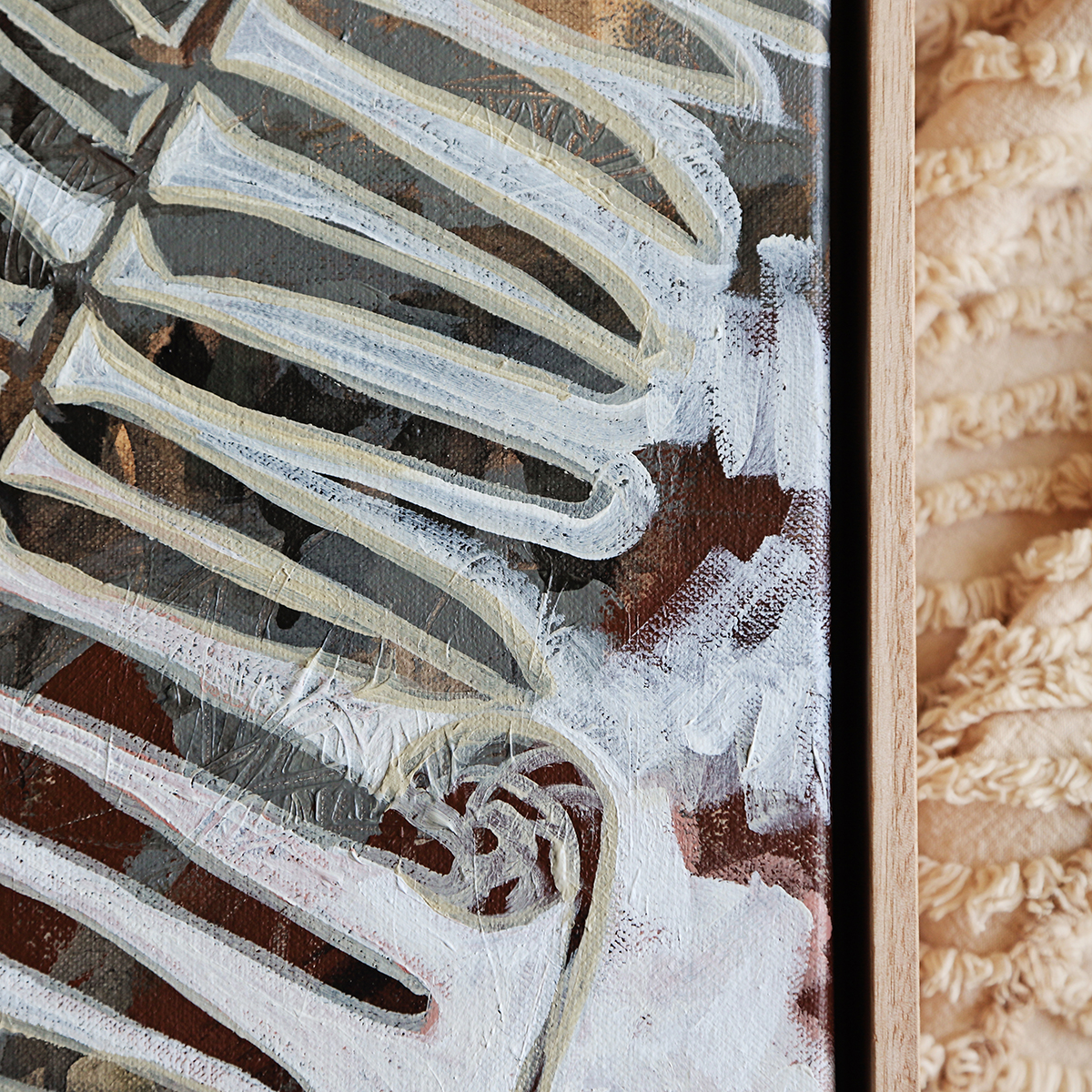 Lr 035 Swamp Water Fern Moment Iii Smith & Brooks Coastal Vibes Beach House Moody Artworks Monochrome Art