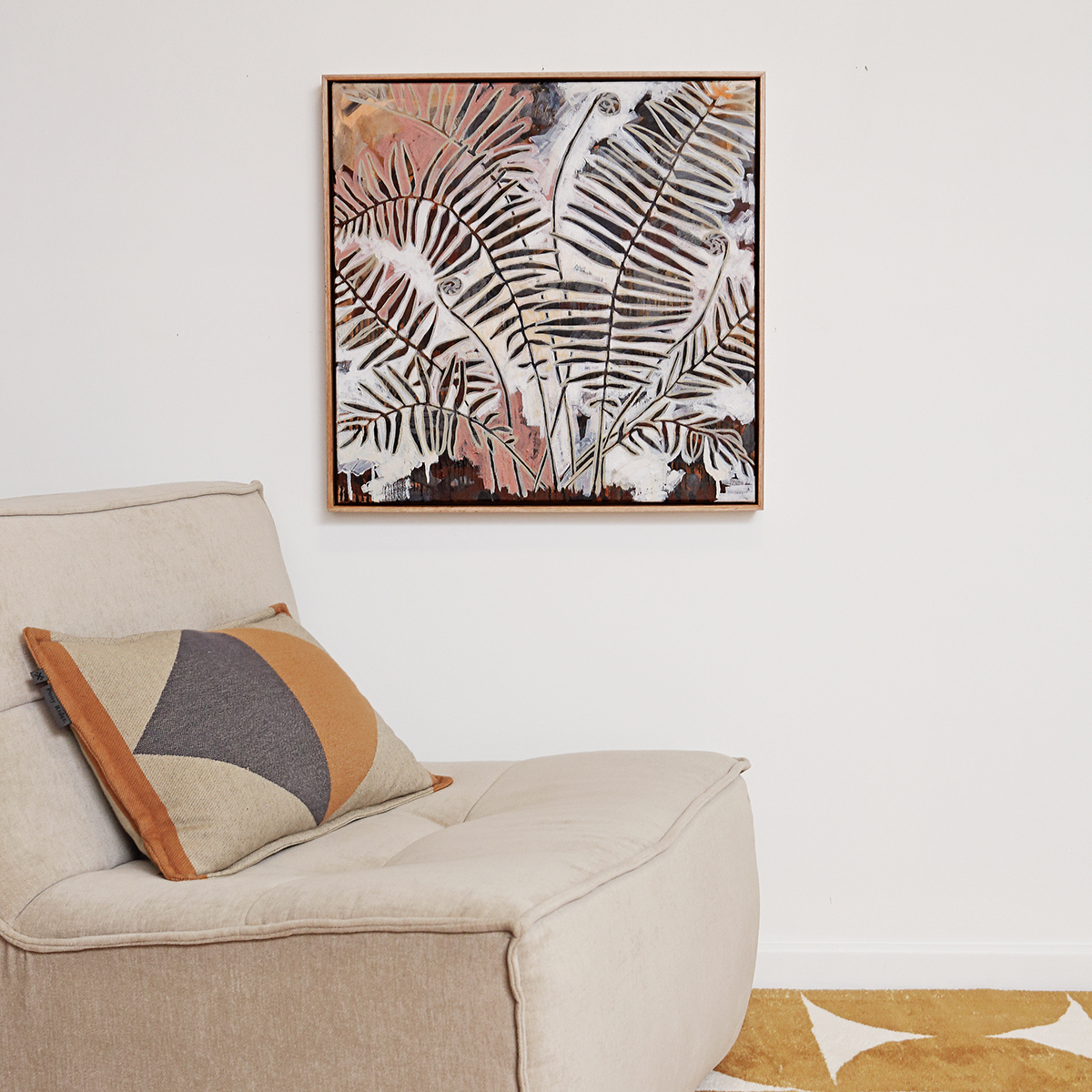 Lr 045 Swamp Water Fern Moment Iii Smith & Brooks Coastal Vibes Beach House Moody Artworks Monochrome Art