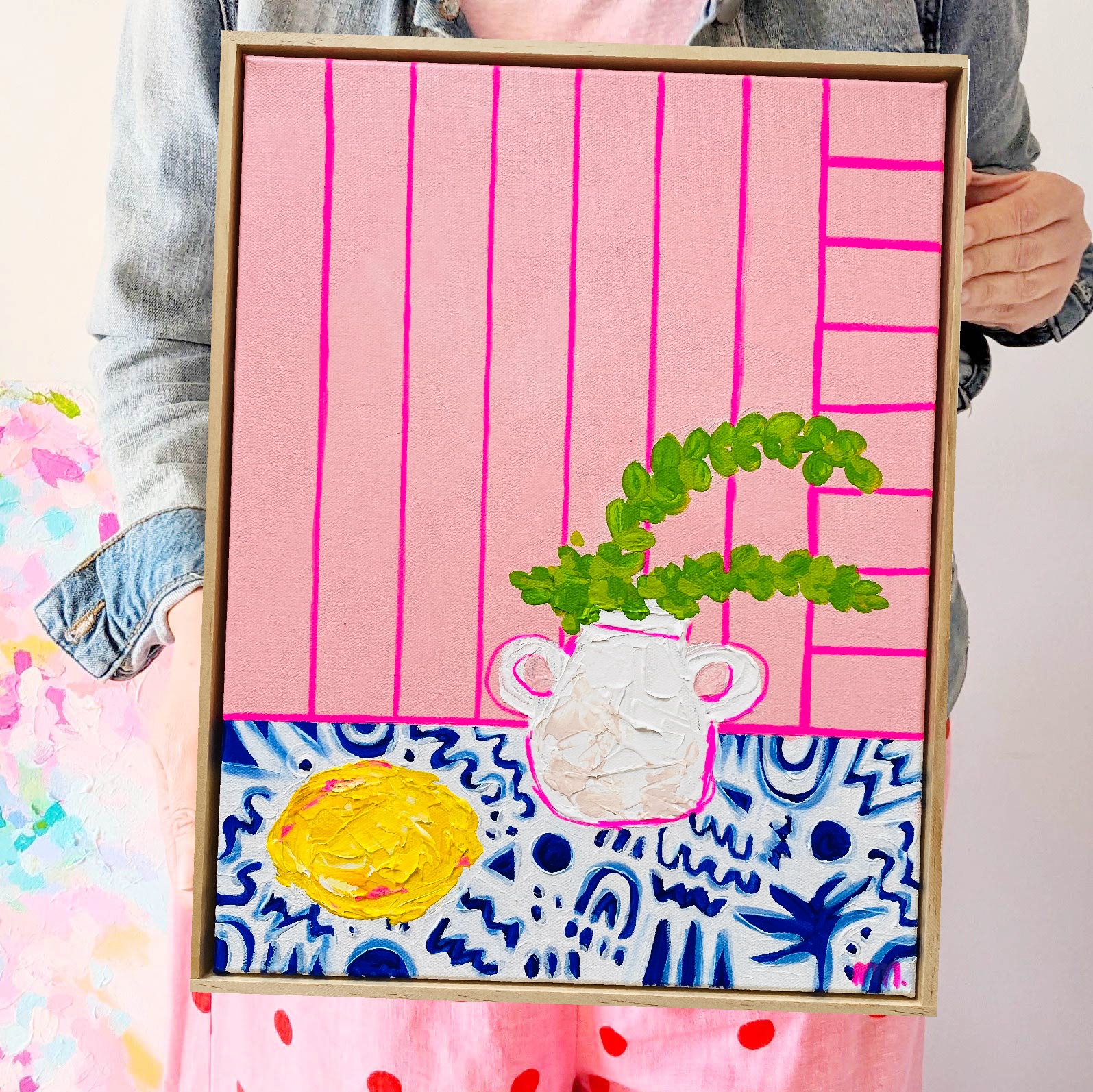 Little Vessel With Lemon On Blue Mmm