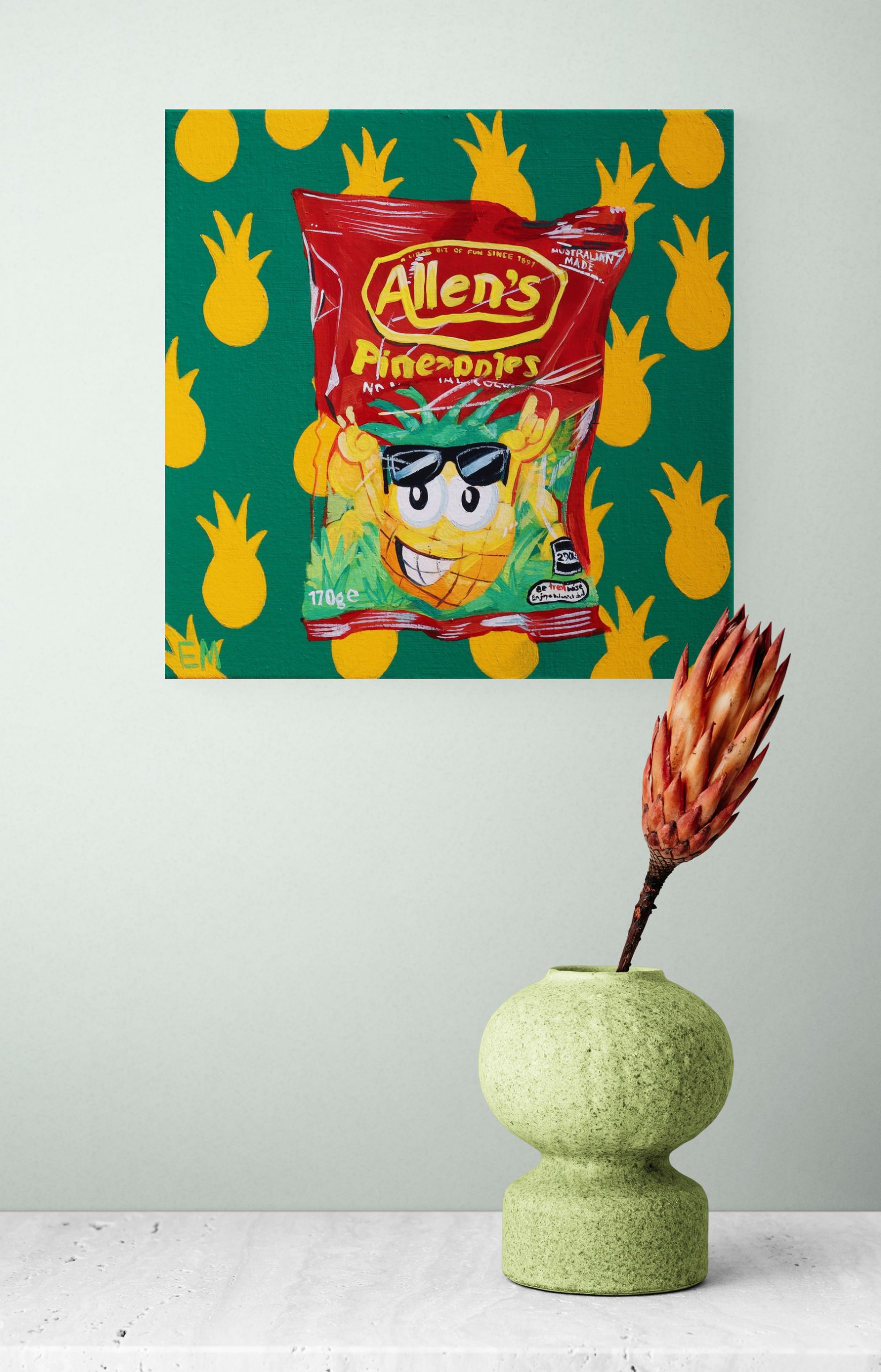 Close Up View Of Plant In A Vase