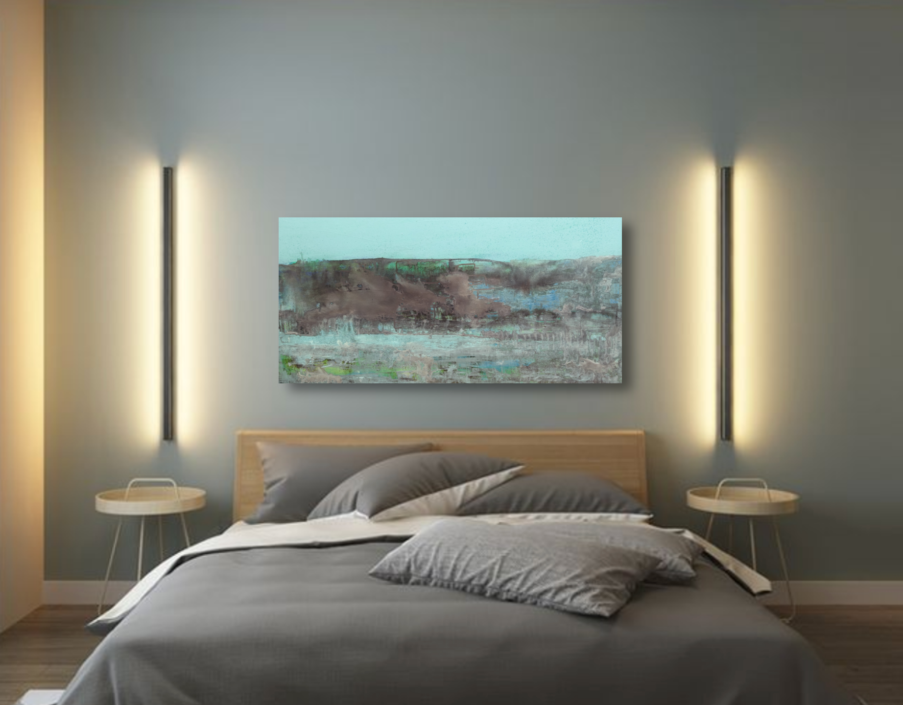 Story Time, Mixed Media On Canvas 121x61 Cm