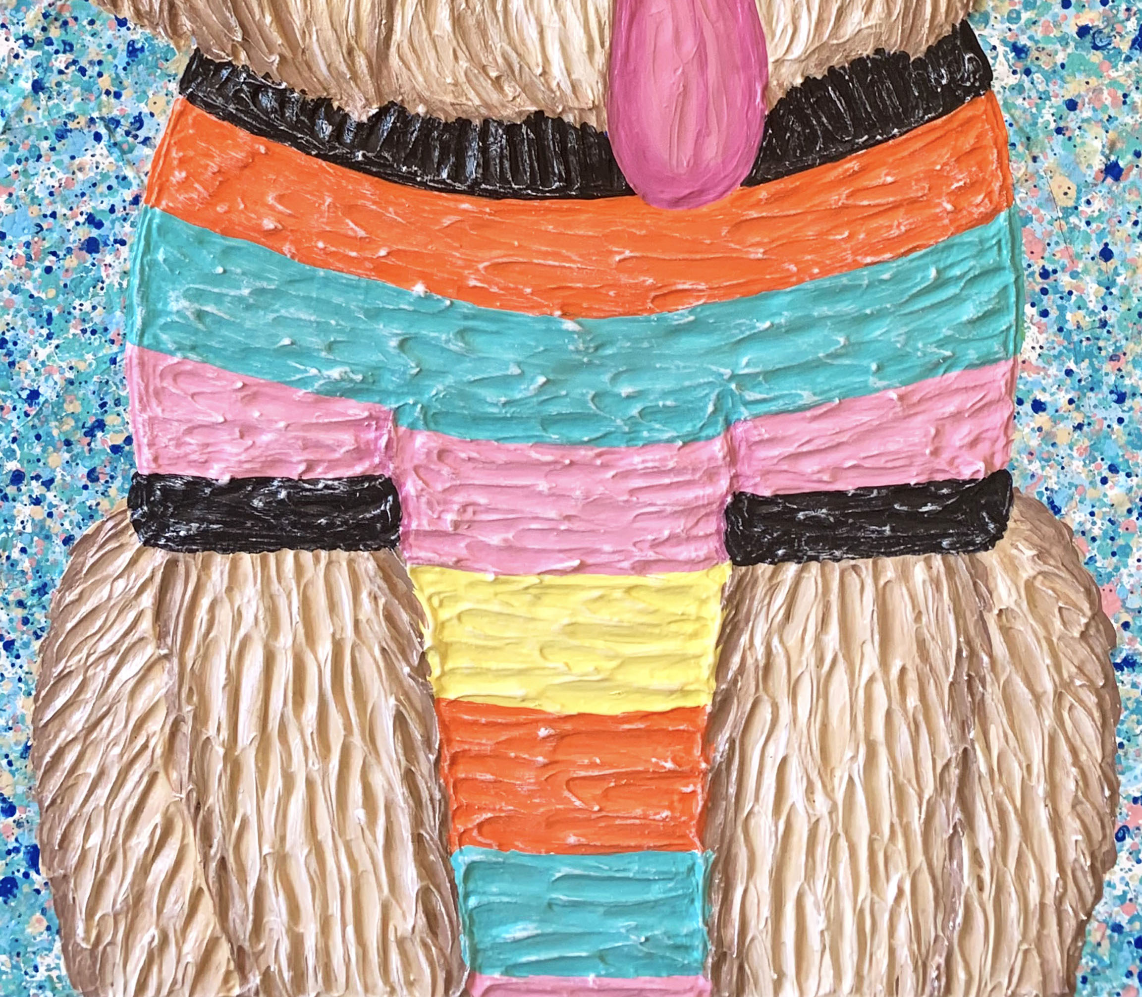 Close Up 2 Cavoodle Painting Miranda Lloyd Artist Dog Art Pets