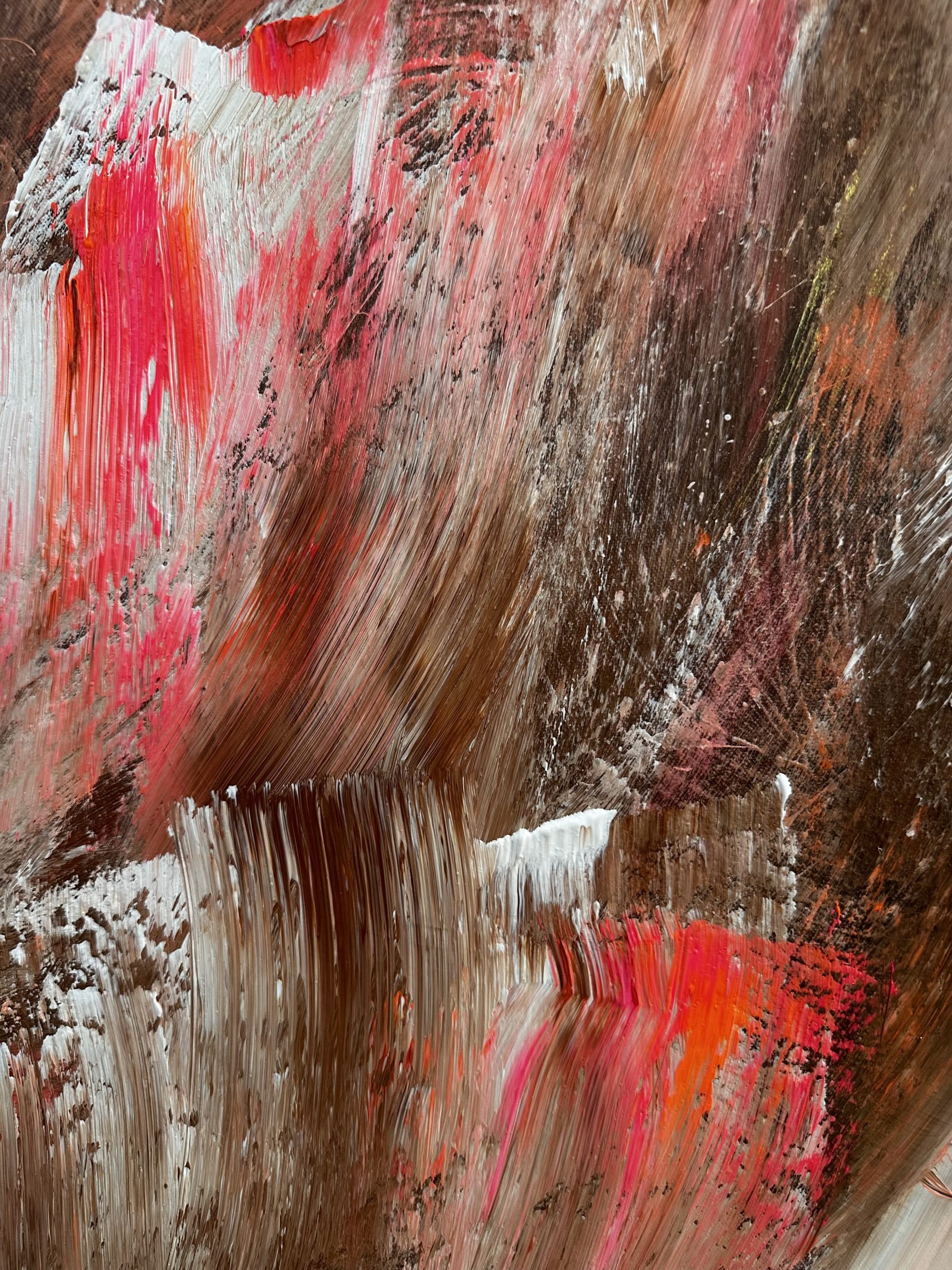 Close Up Brushstrokes Alanah Jarvis Abstract Art