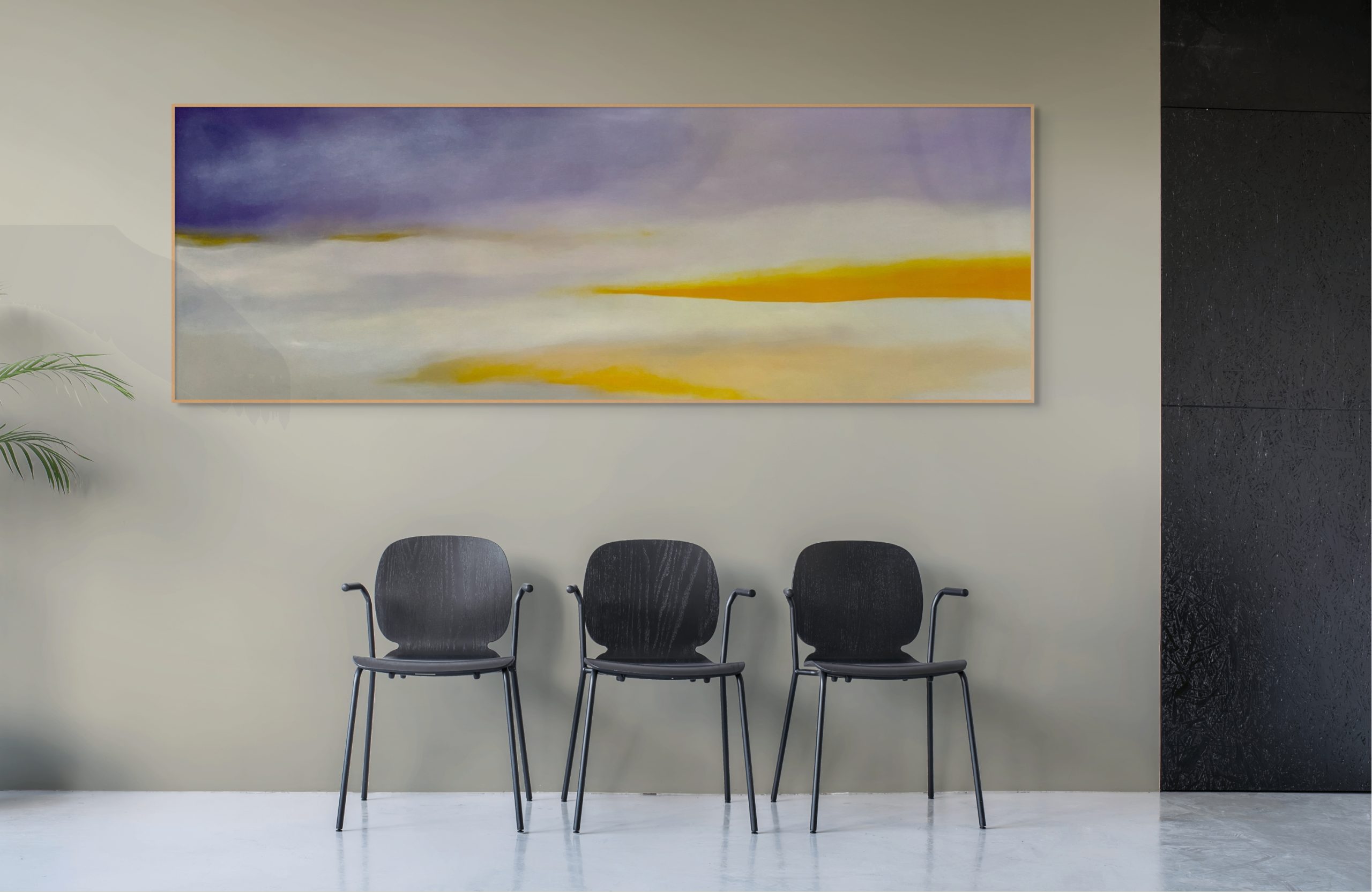 Colour Field 25 3 Black Chairs