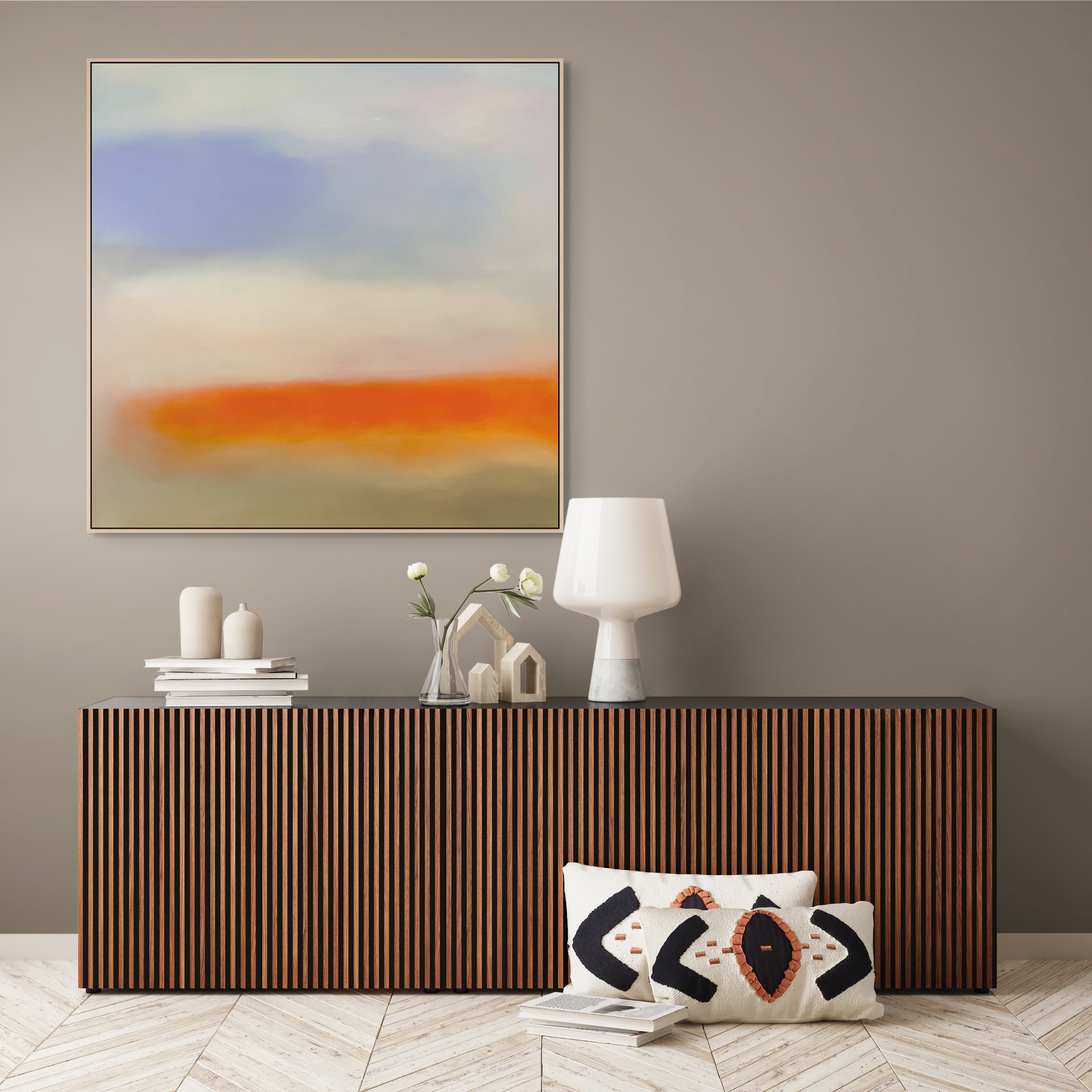 Colour Field 26 House And Flowers