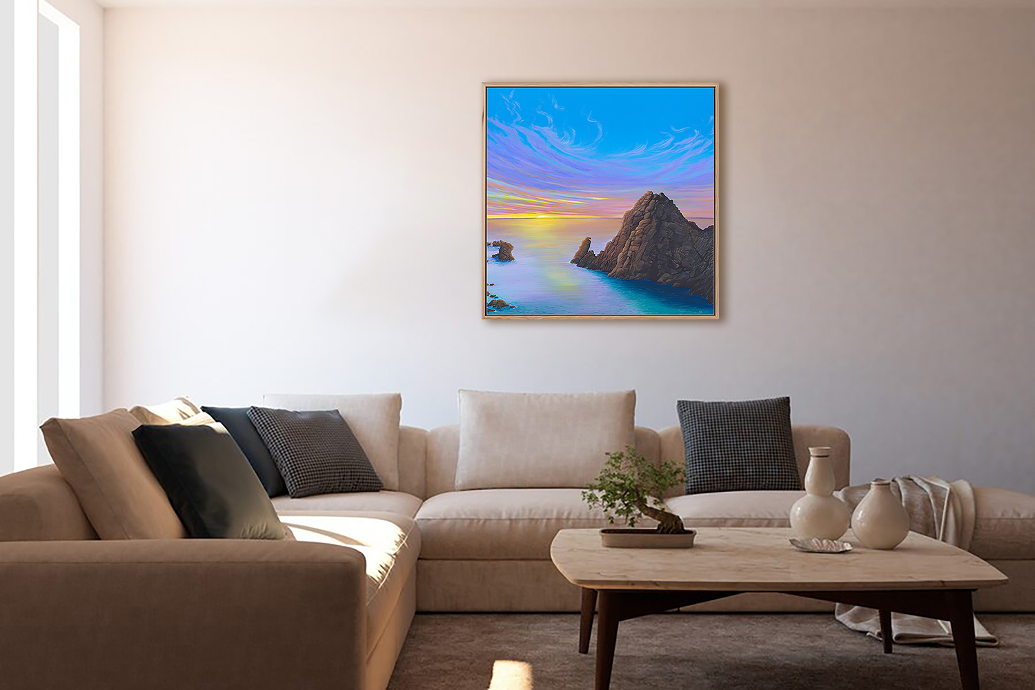 Sugarloaf Rock At Twilight Mockup 3