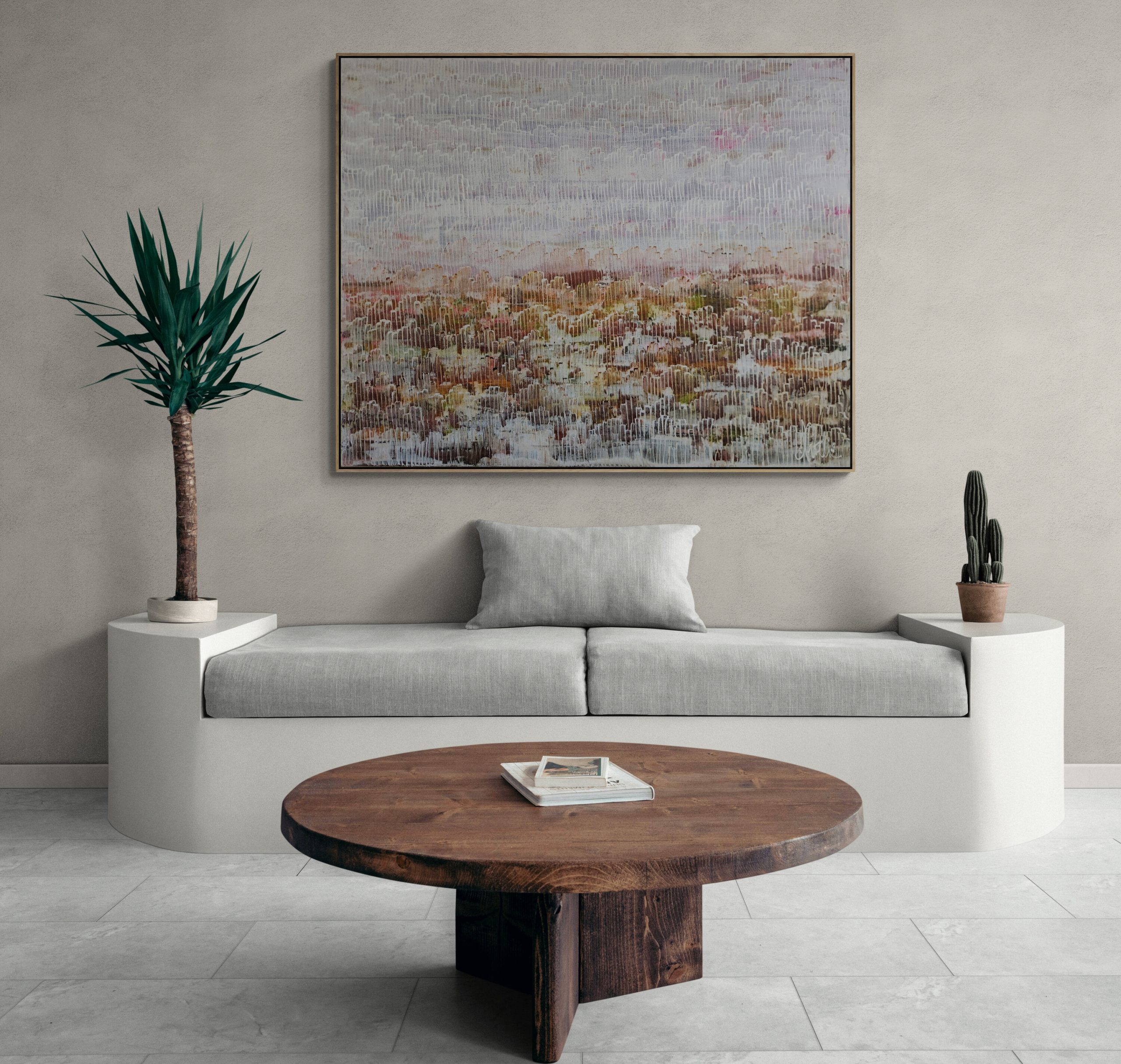 Minimal Mediterranean Style Living Room (2)