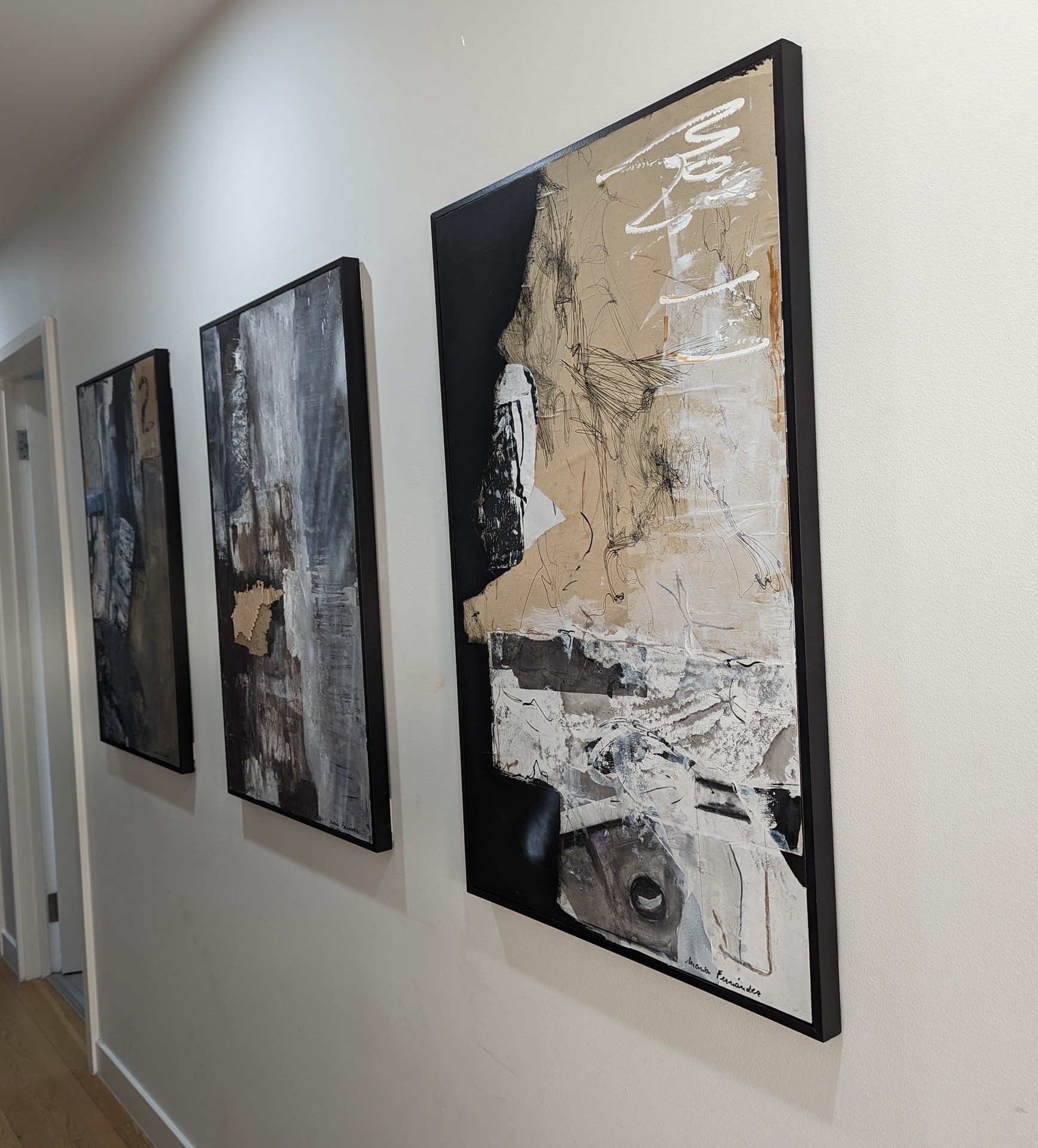 Entangled, Collage On Canvas 90x60cm