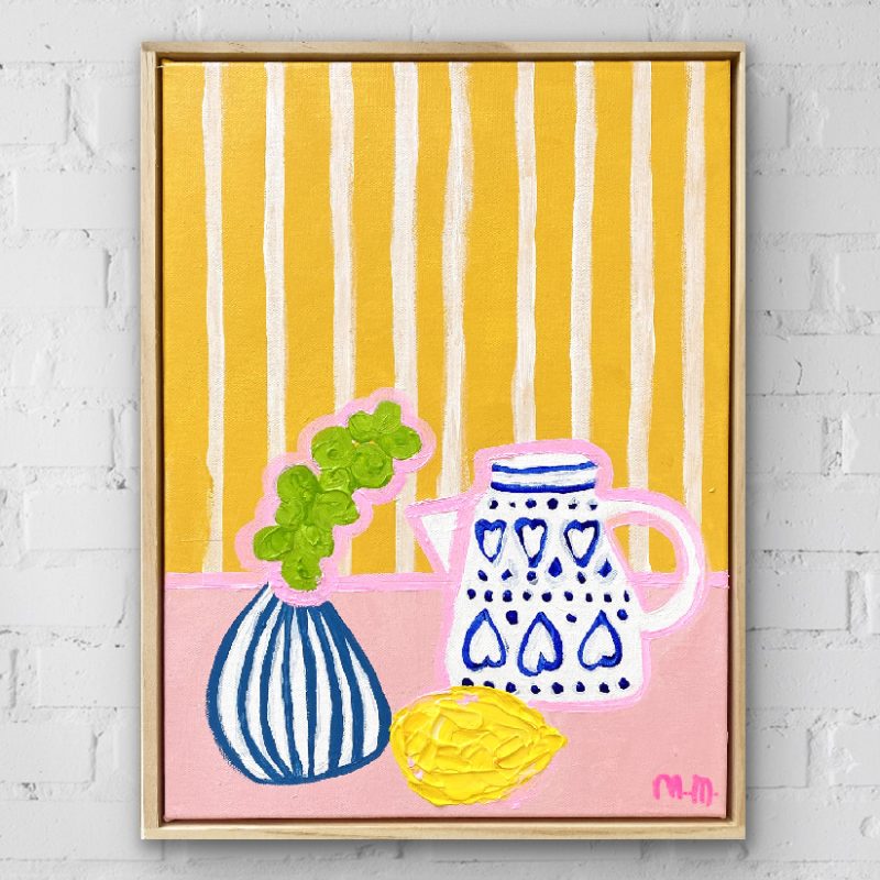 Enid’s Coffee Pot On Pink