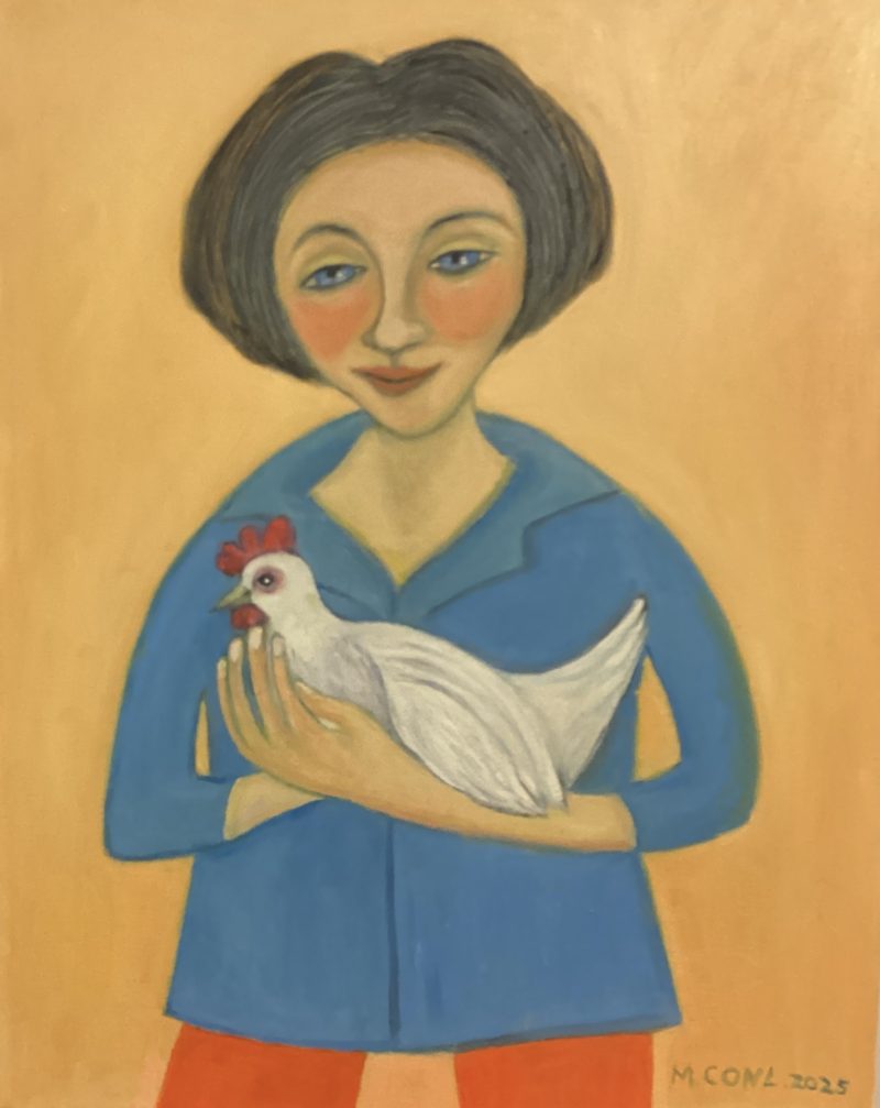 Chookie and Hettie, the  hen