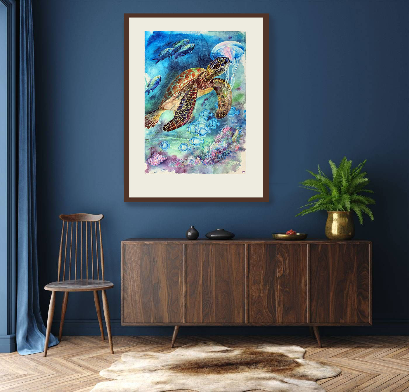 Tortoise And Jelly Fish Insitu2