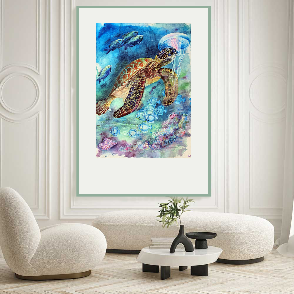 Tortoise And Jelly Fish Insitu3