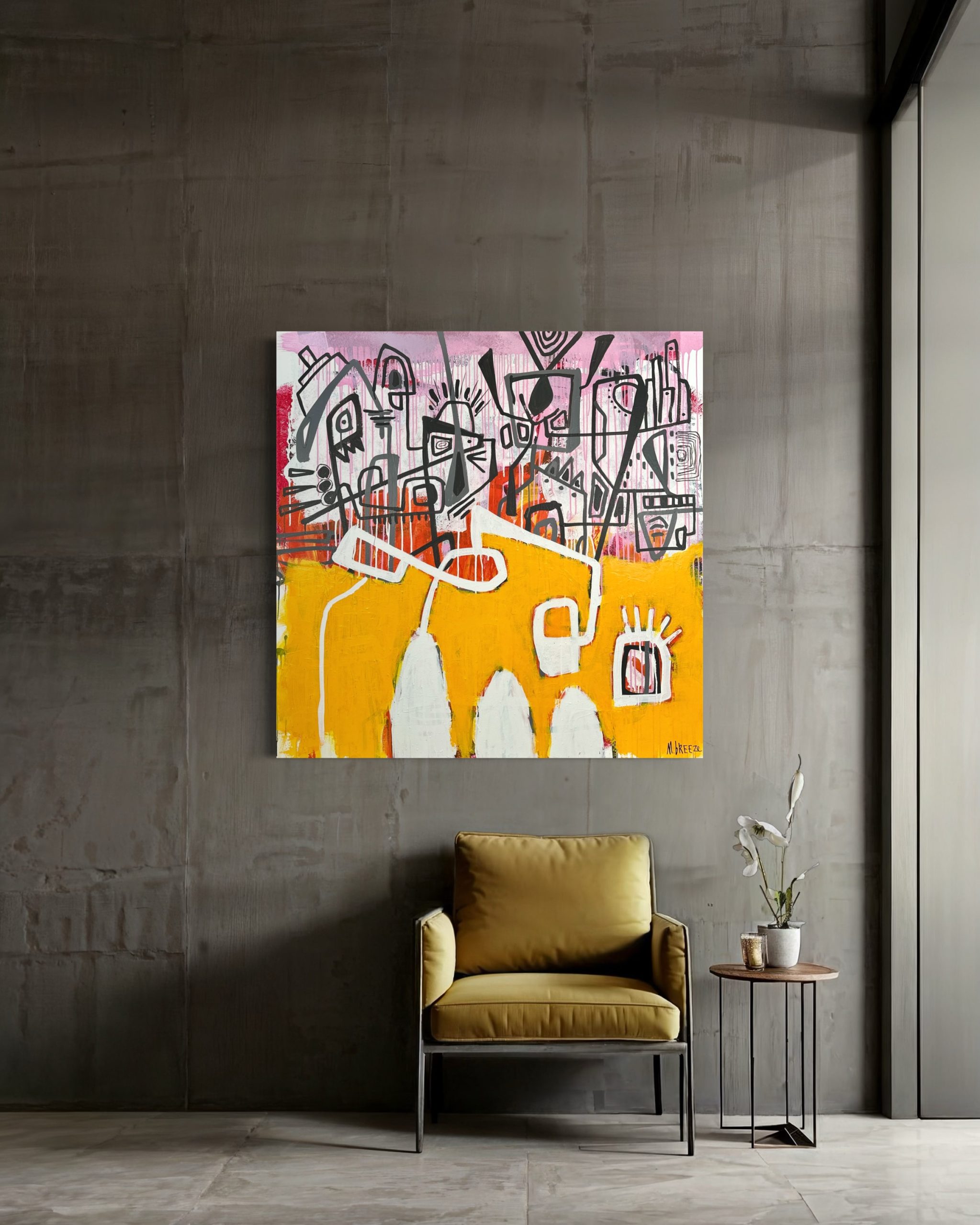 Martin Breeze Looking After Eric Insitu 1