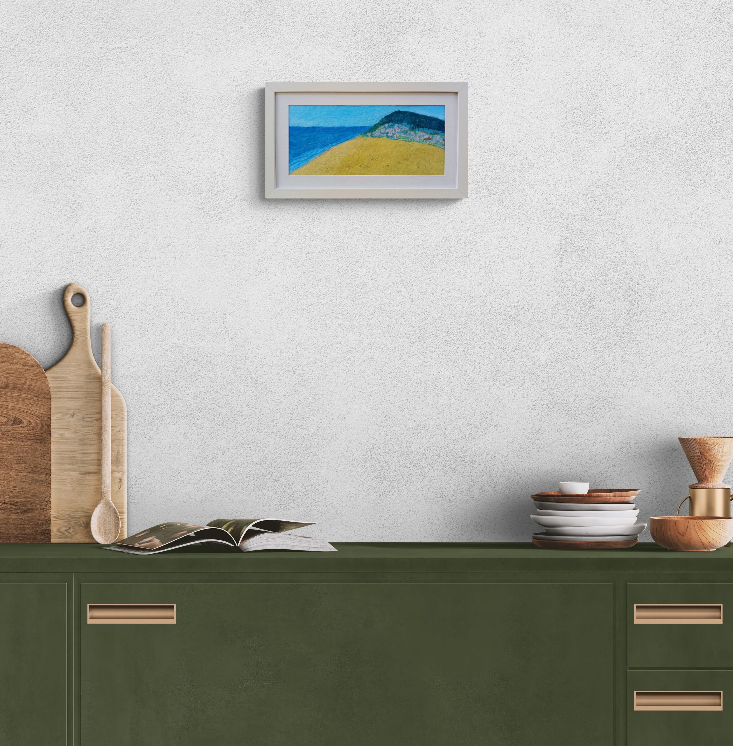 Close Up Of A Kitchen Cabinet