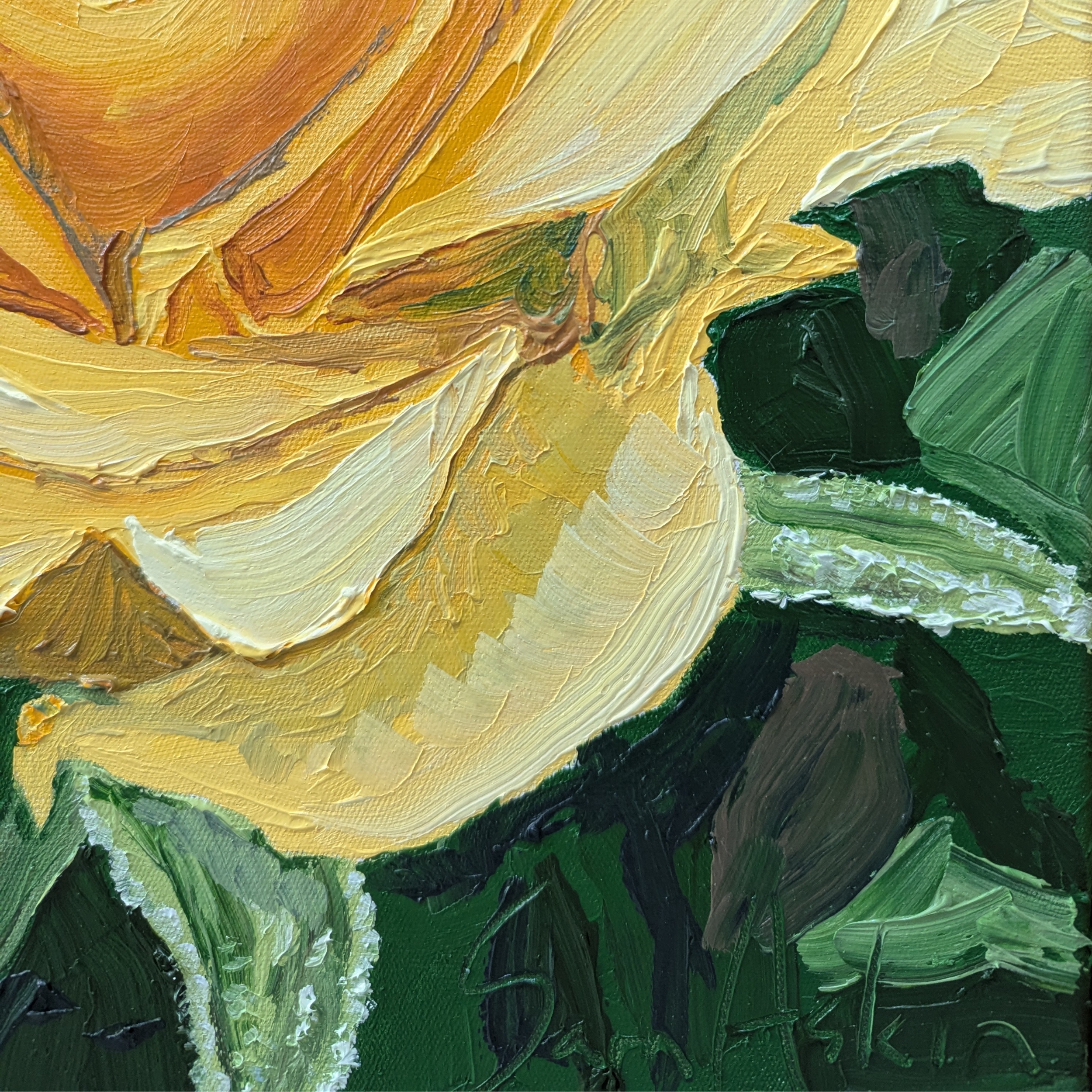 Sam Askin Yellow Rose Ala Signature