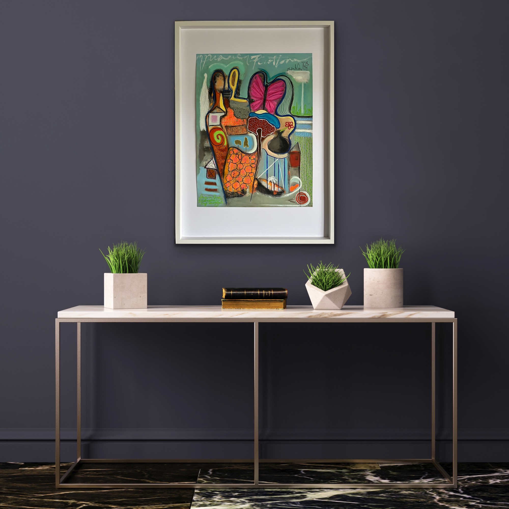 Messages Fly Far Away Insitu Above Table