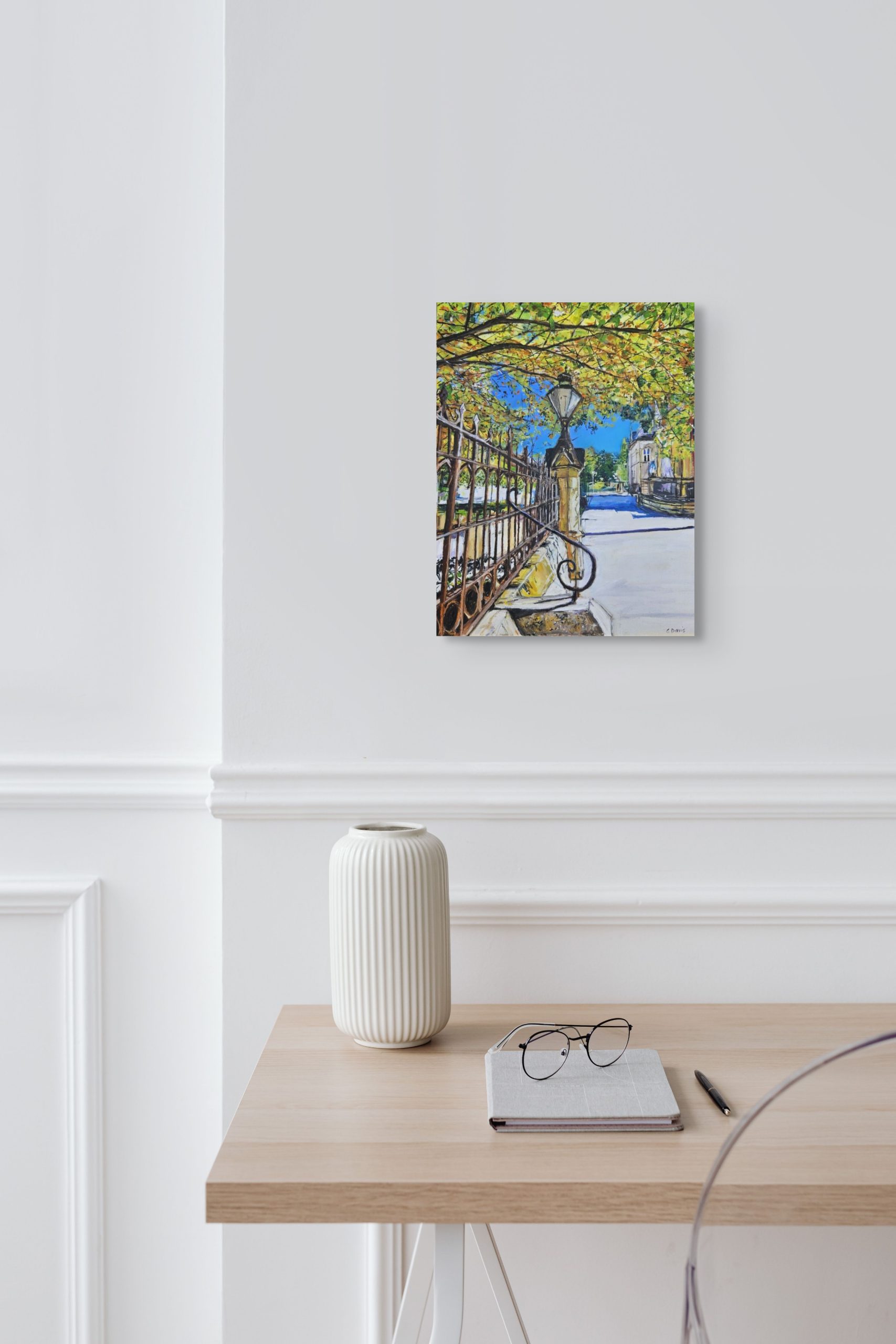 Lamp Post On North Terrace Styled Scene