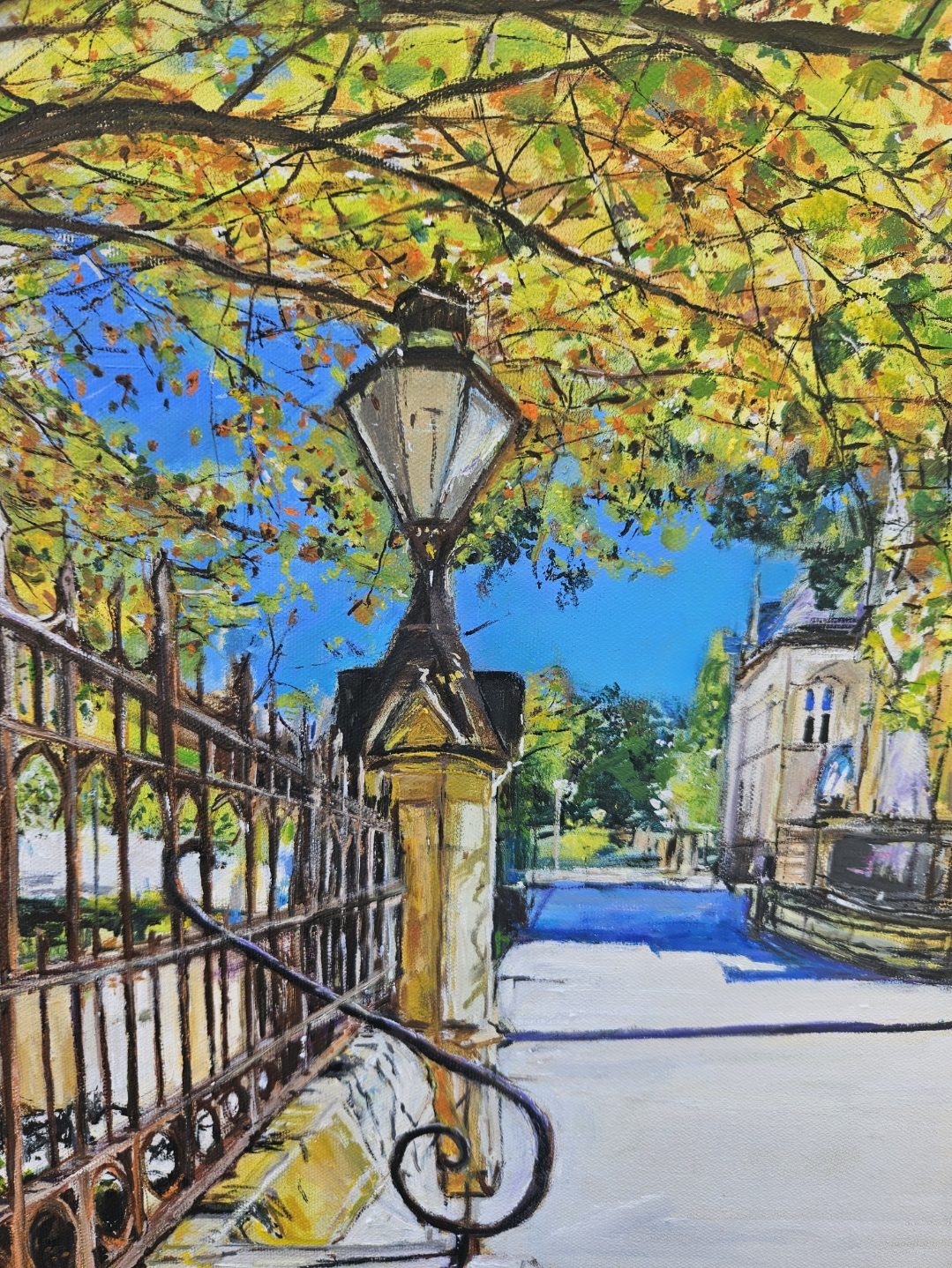 Lamp Post On North Terrace Detail