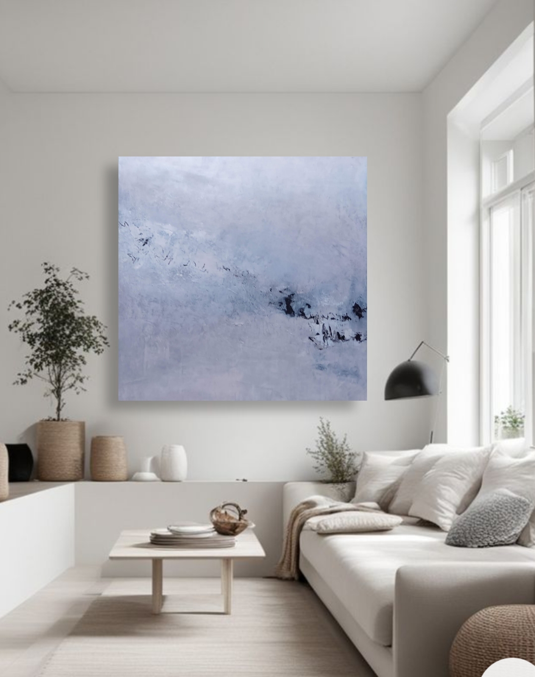 Spring Is Not Quite Here Yet But, Acrylic On Canvas 100x100cm (2)