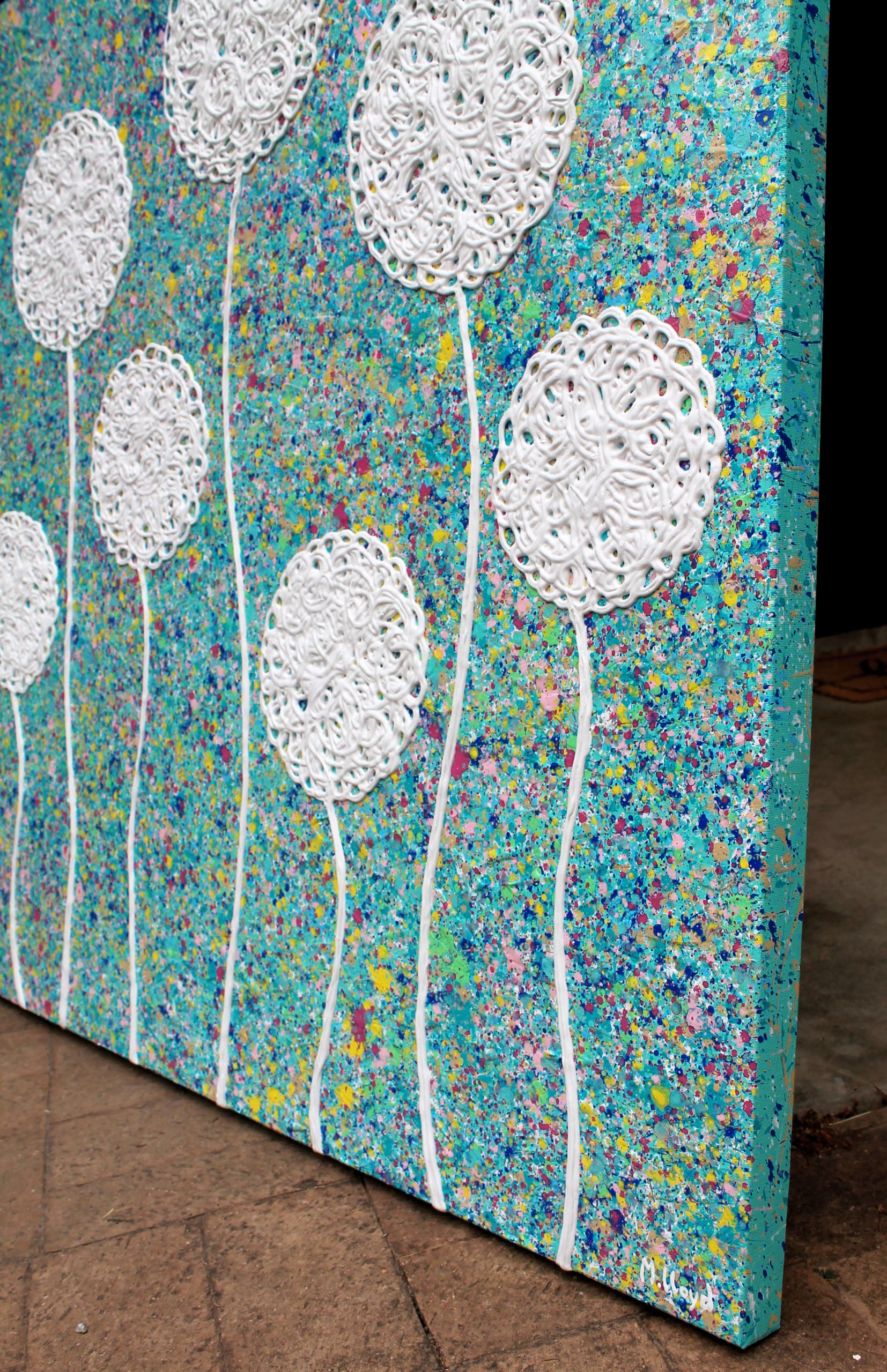 Sides Flowers Coastal Tropical Wild Flowers 100cm X 100cm