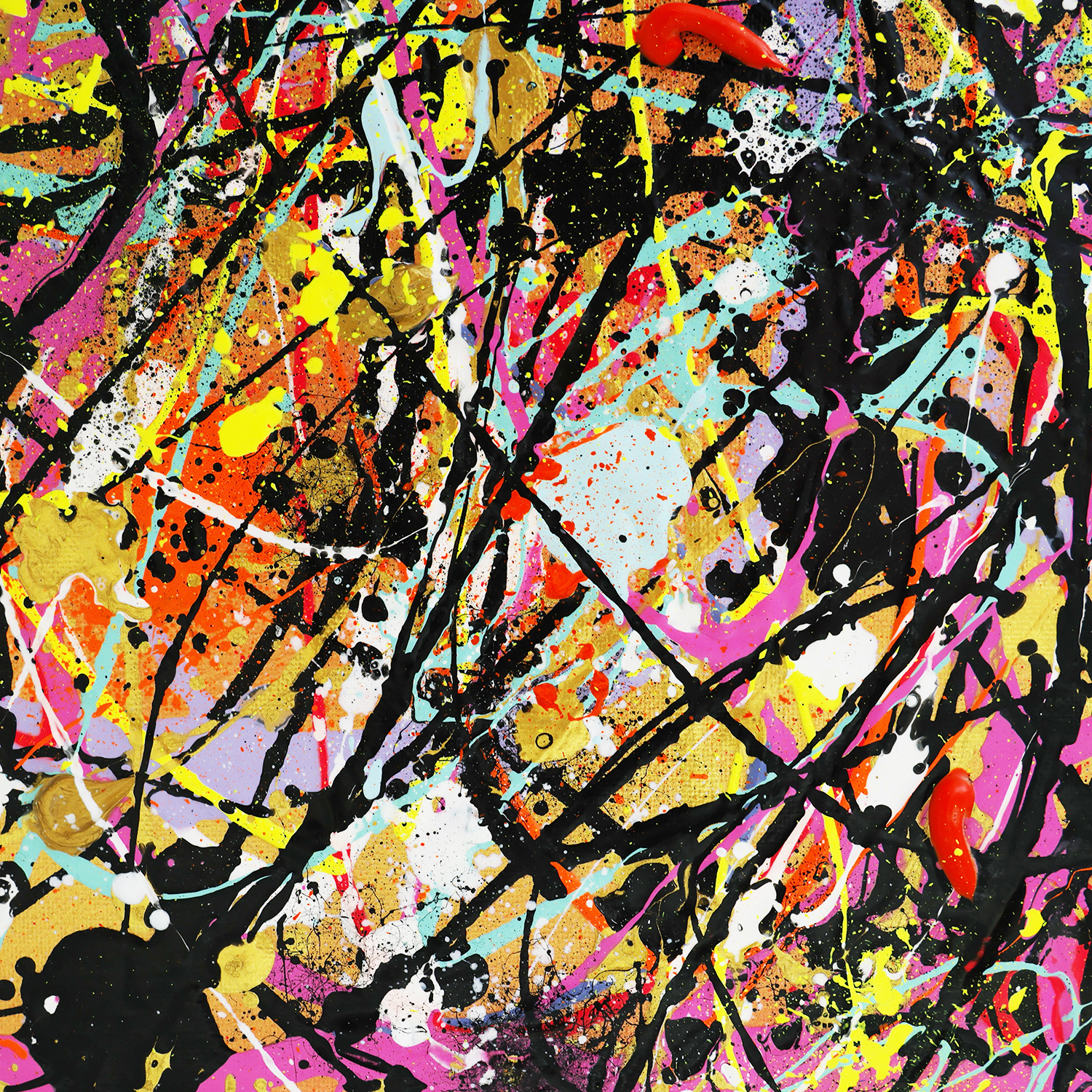 Labyrinth Ii Action Abstract Expressionism Painting Signature