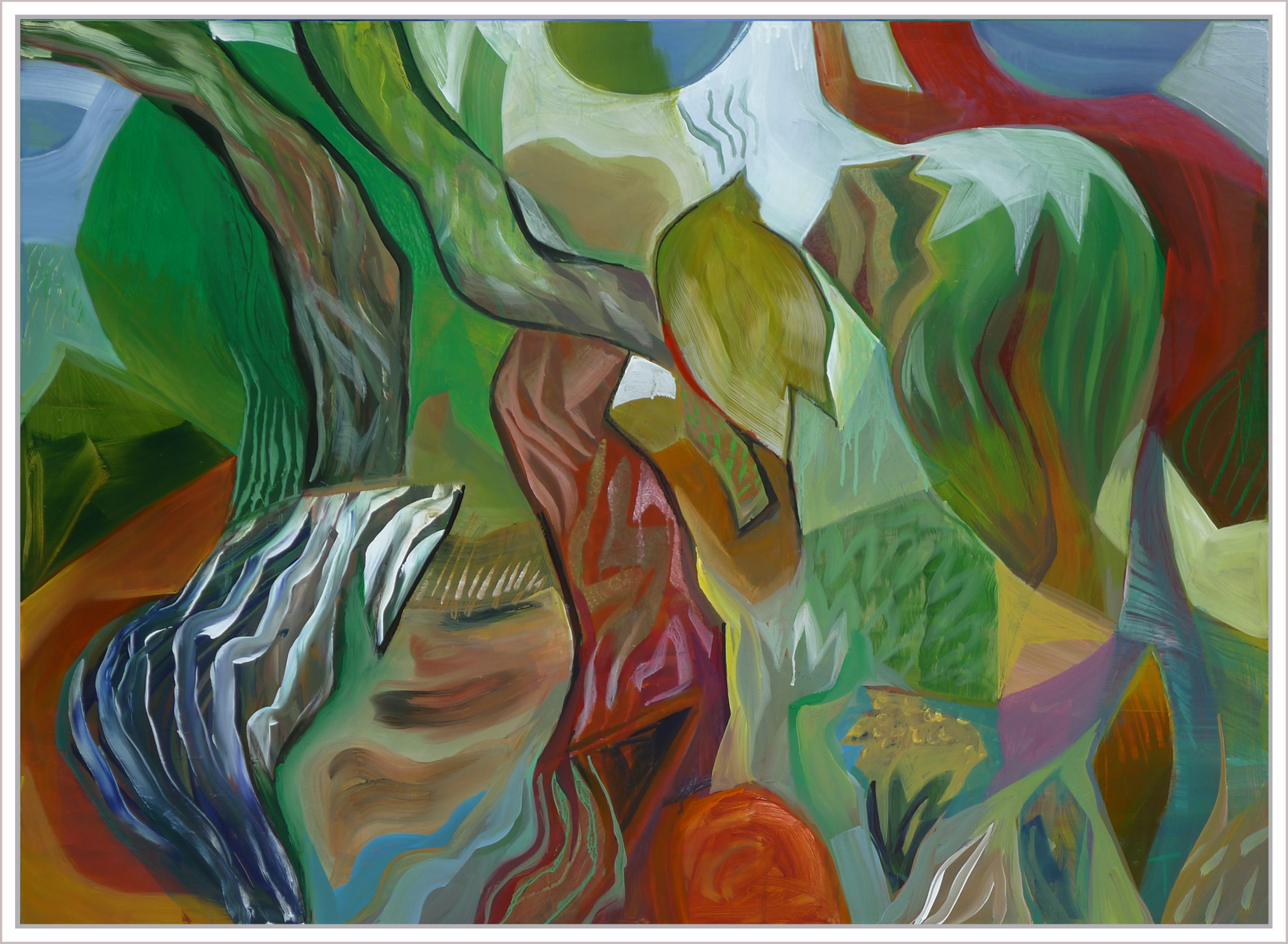 'cry Of The Bower' In White Box Frame @