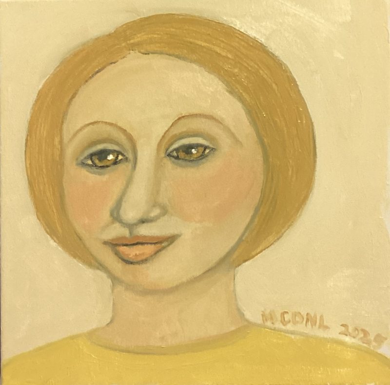 The girl in the yellow dress