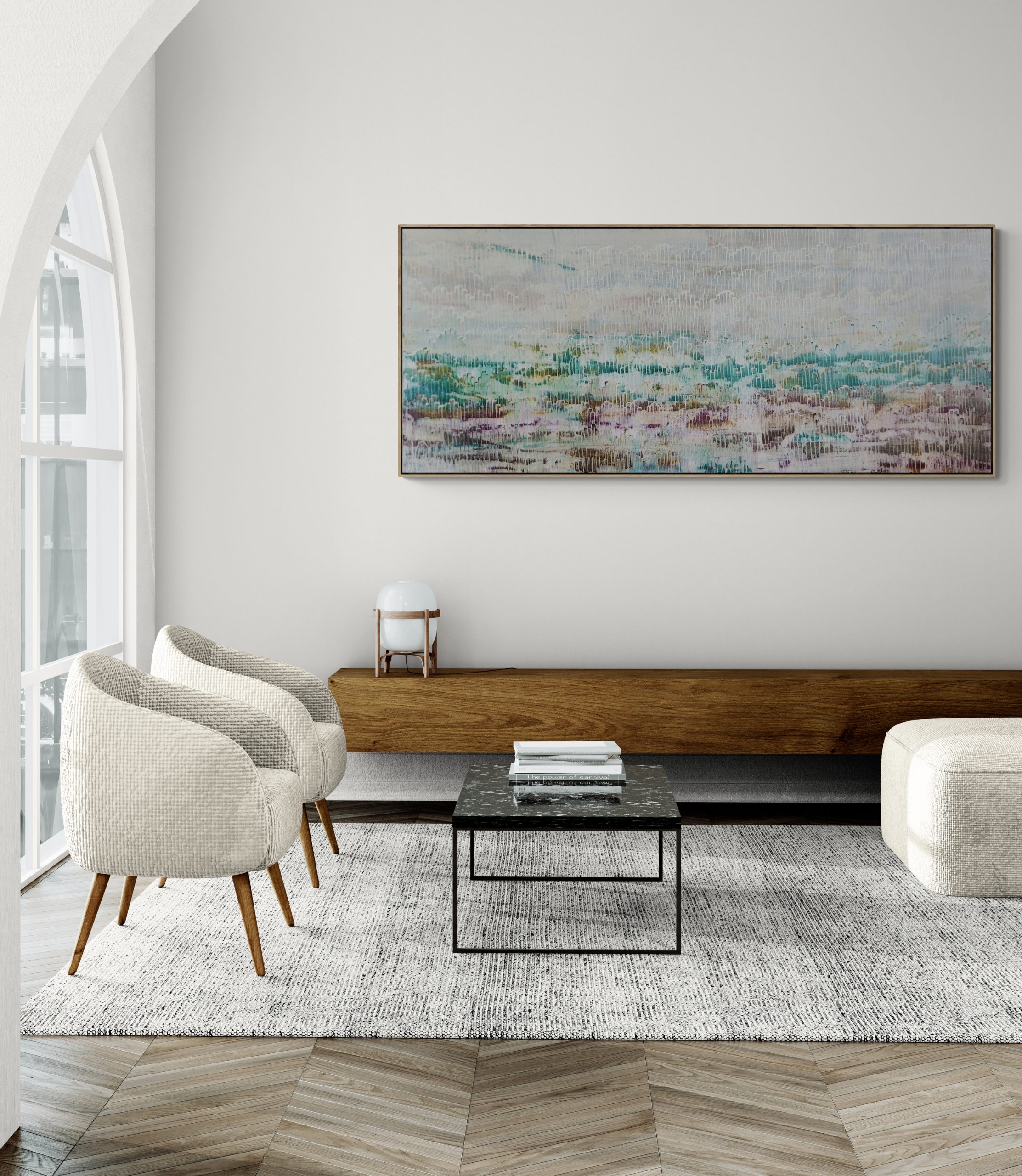 Stylish Living Room With Arched Entrance (5)