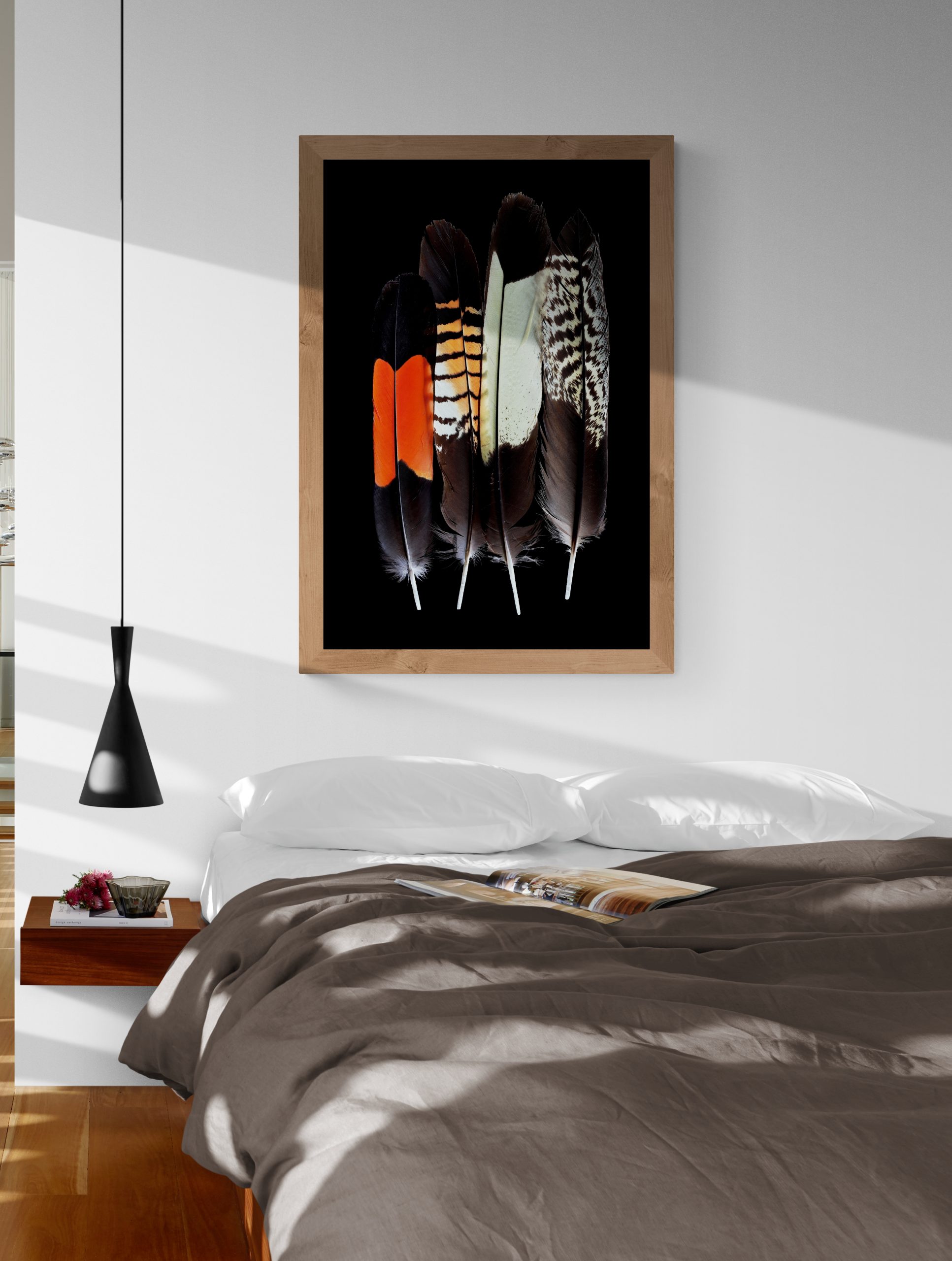 Stylish Apartment Bedroom With Large Windows