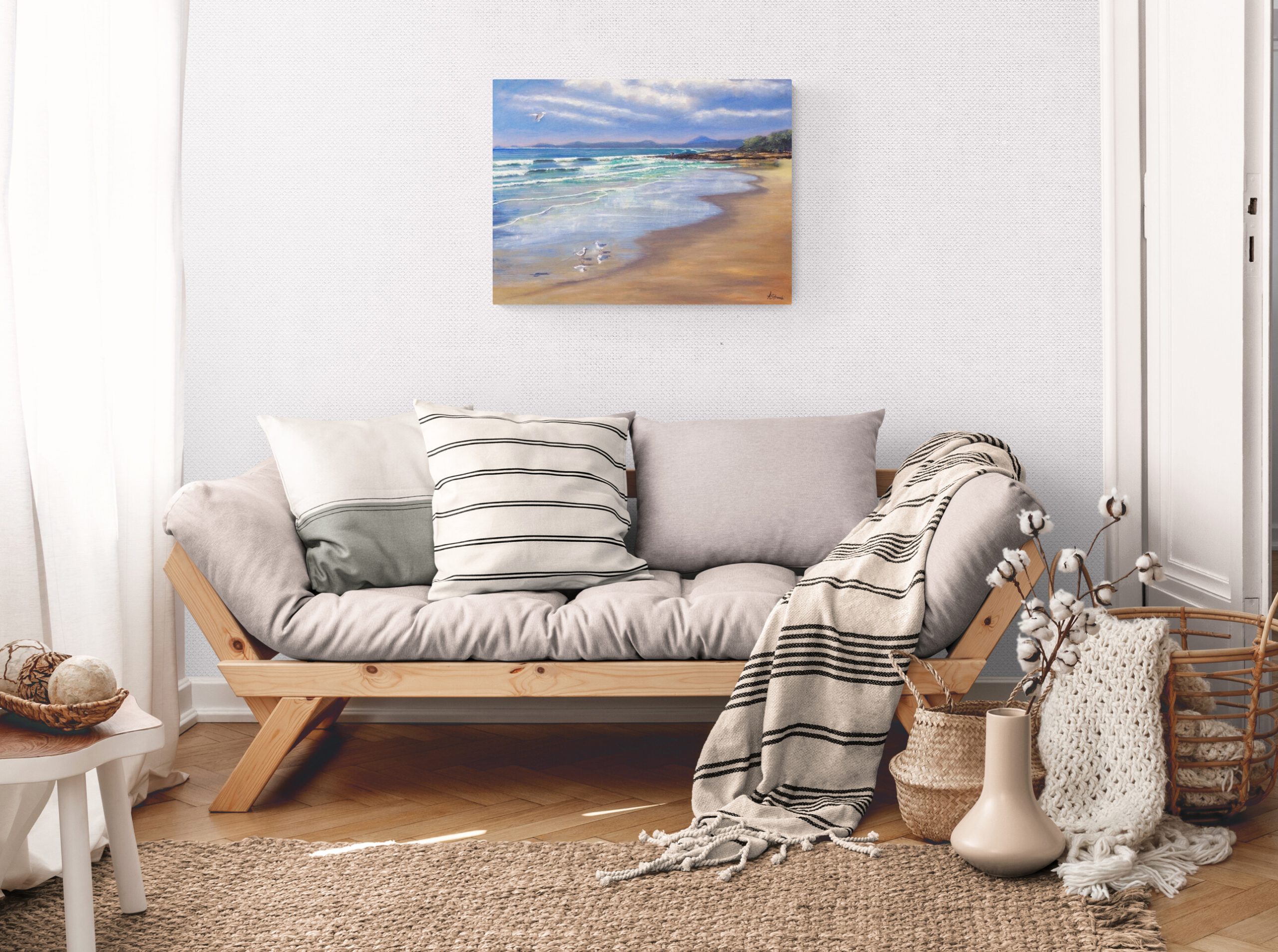 Peaceful Living Room Wall